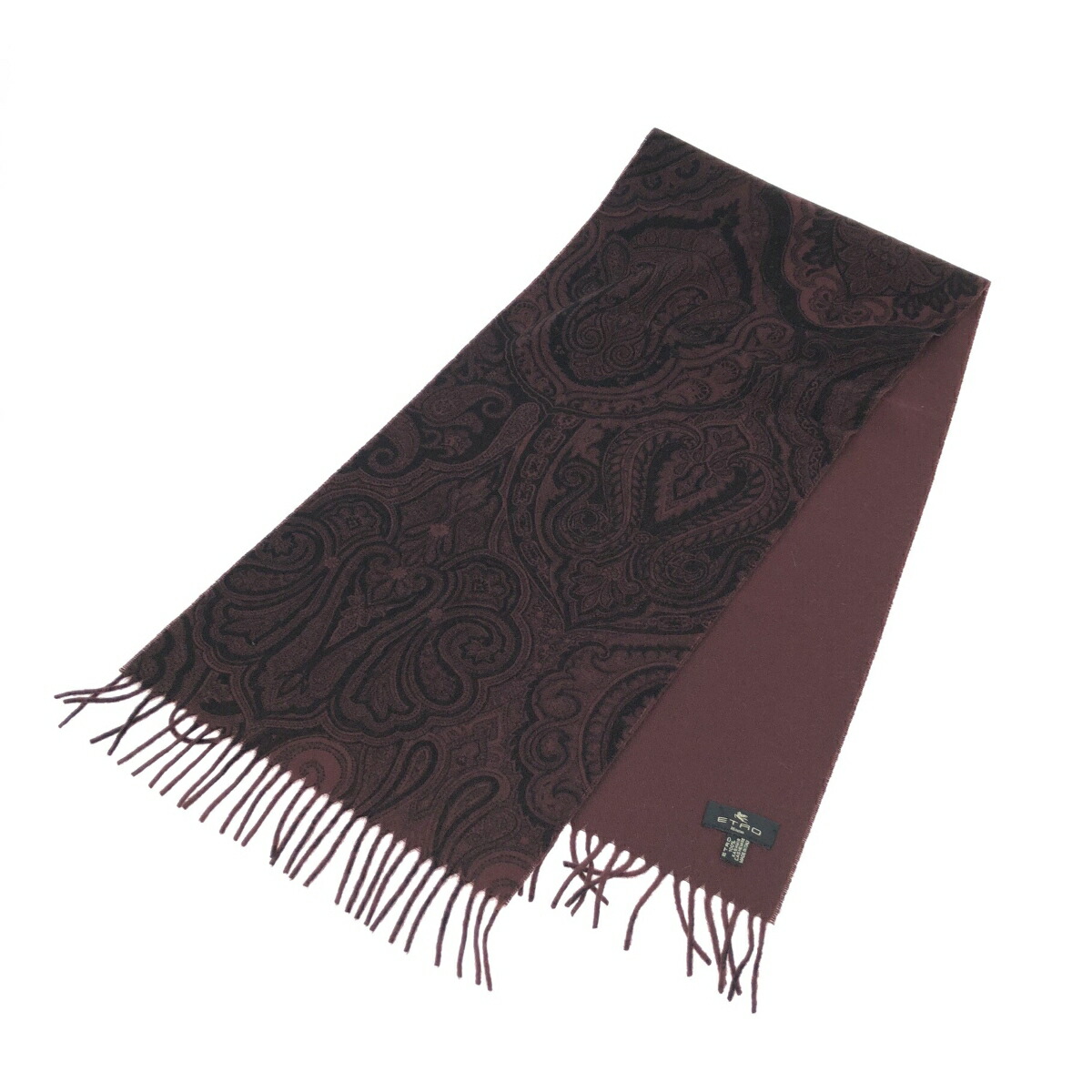 エトロETRO　イタリア製ペイズリー柄 マフラー ボルドー系　美品 楽天市場】イタリア製 ETRO エトロ ストール マフラー ペイズリー柄