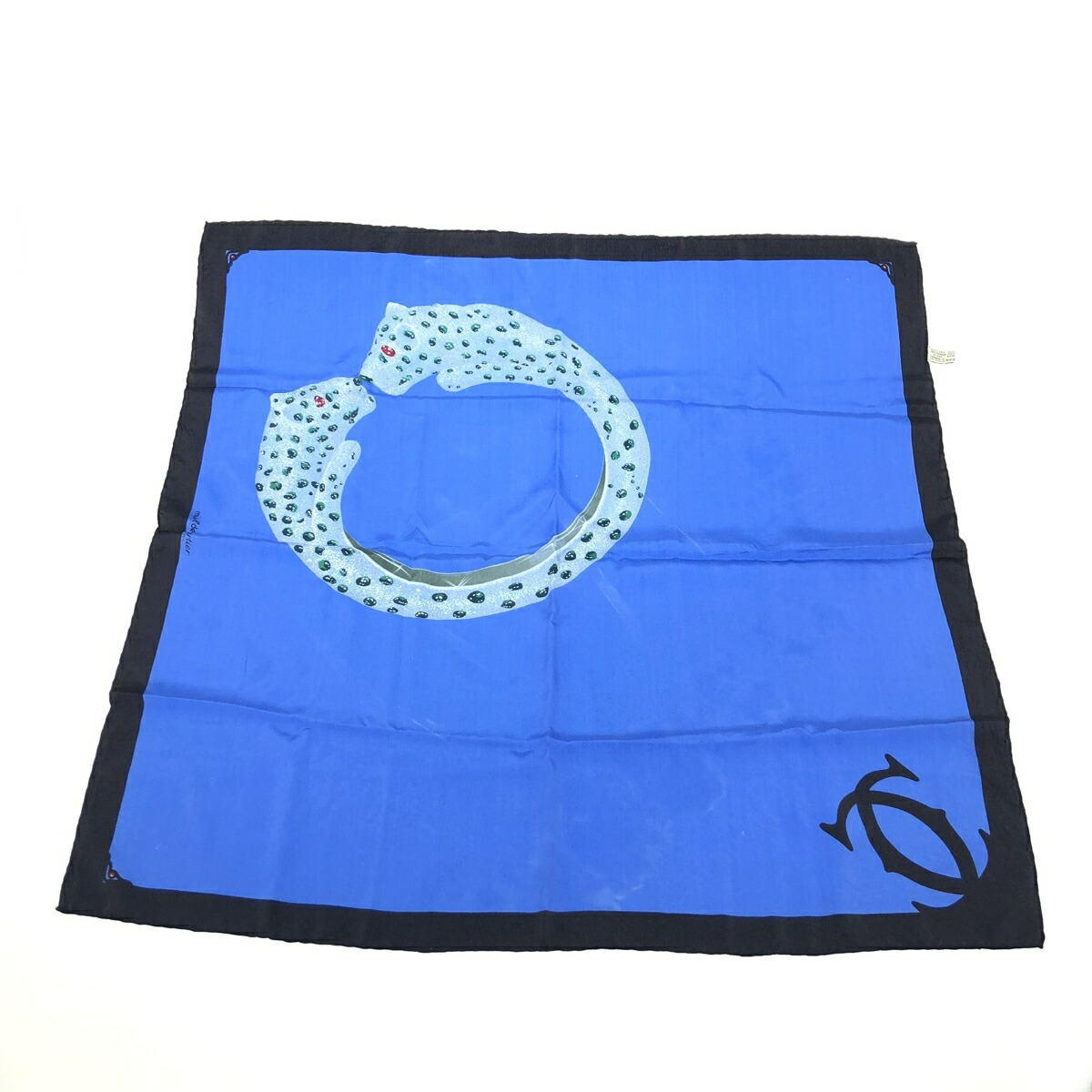 極美品 希少 カルティエ パンテール ジュエリー柄 スカーフ パープル 楽天市場】カルティエ CARTIER パンテール シルク ミニ スカーフ