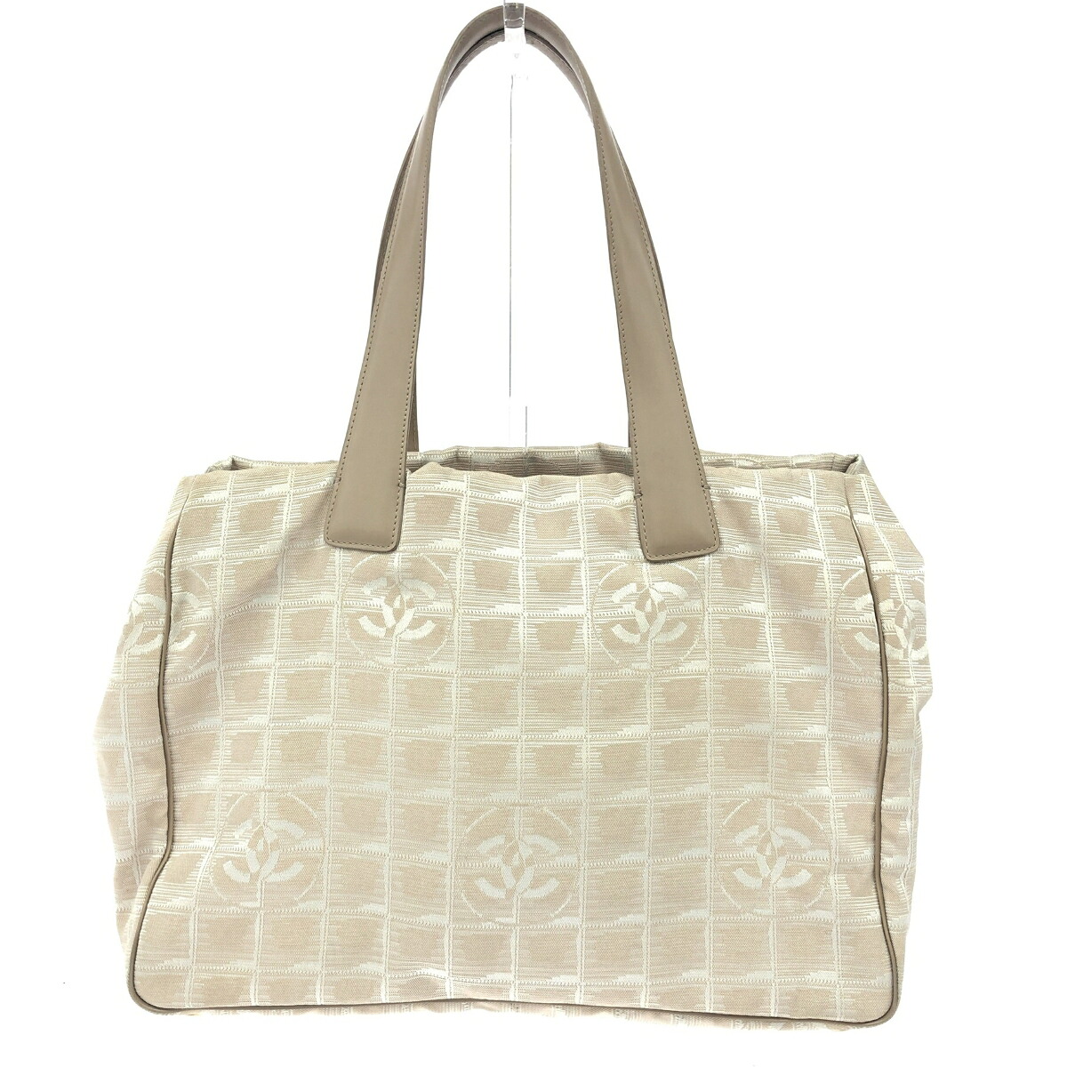 CHANEL シャネル トートバッグMM ニュートラベルライン/ナイロン/ベージュ A15991 ベージュ 【中古】