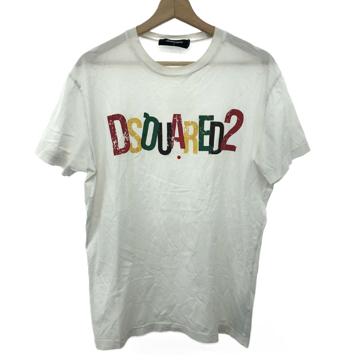 Dsquared2 ディースクエアード 半袖カットソー サイズ:L S71GD1249 ホワイト メンズ【中古】