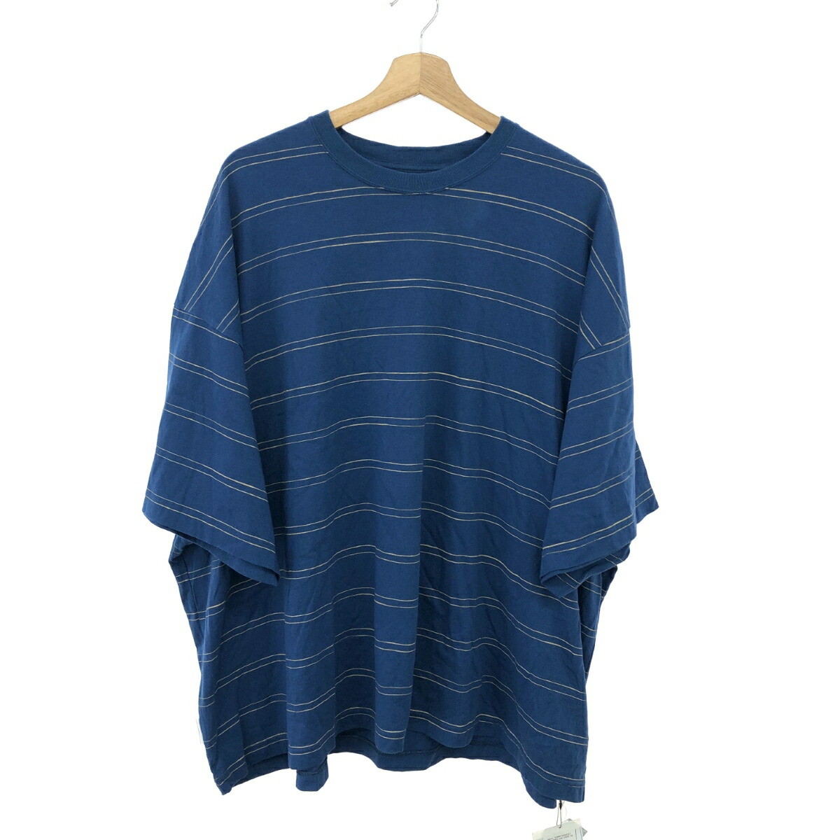 SFC エスエフシー ボーダーカットソー 新品同様 サイズ:XL DOUBLE SIDE STRIPE TEE ブルー メンズ【中古】