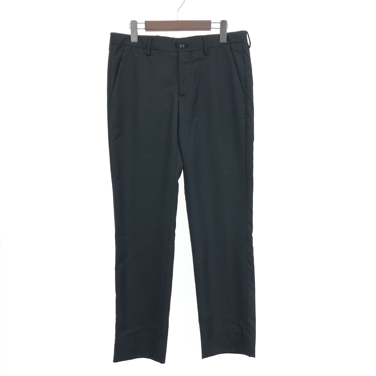 極美品 GIORGIO ARMANI サマーウール スラックス ブラック 極美品 GIORGIO ARMANI サマーウール スラックス ブラック