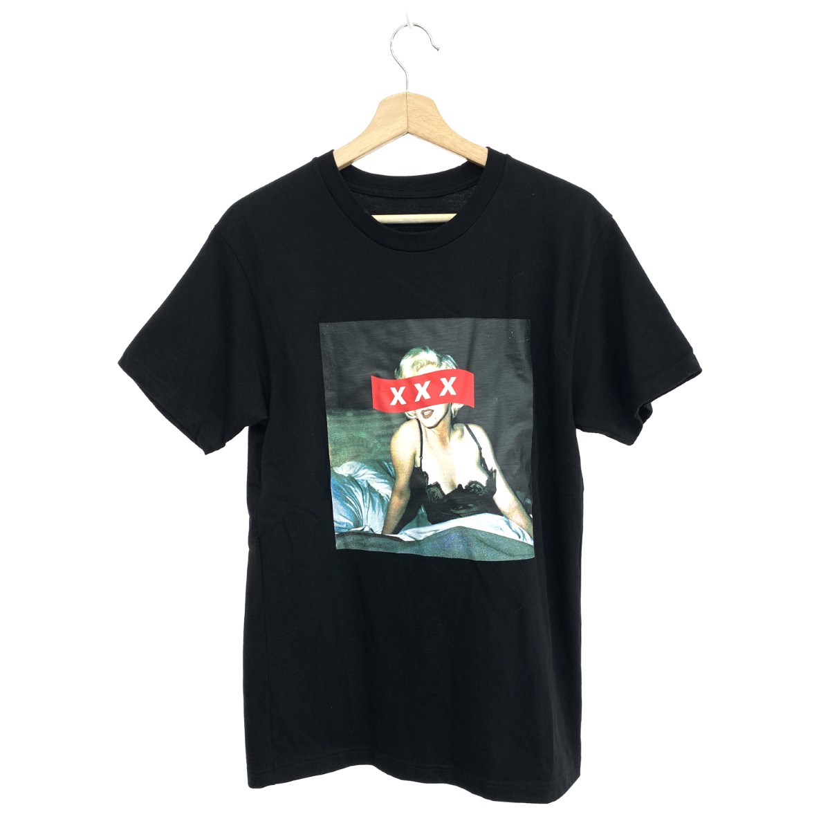 GODSELECTIONXXX ゴッドセレクション カットソー 良好 サイズ:S マリリンモンロー/フロントプリント ブラック メンズ【中古】