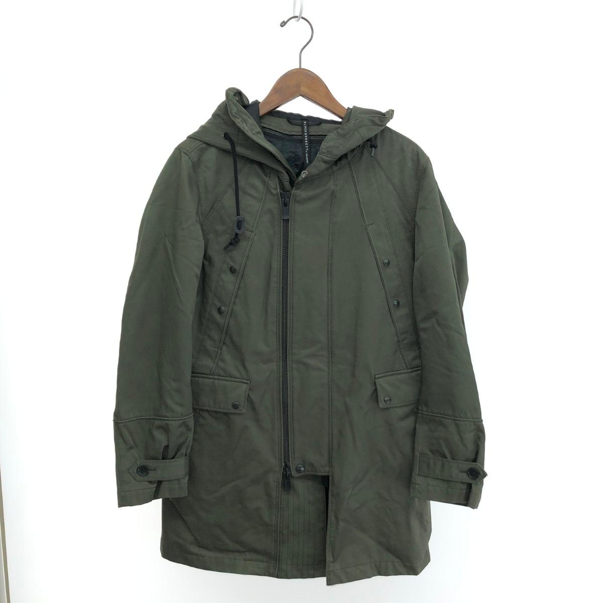 BLACKBARRETT by Neil Barrett ブラックバレットバイニールバレット フーディジャケット 良好 サイズ:2 カーキ メンズ【中古】