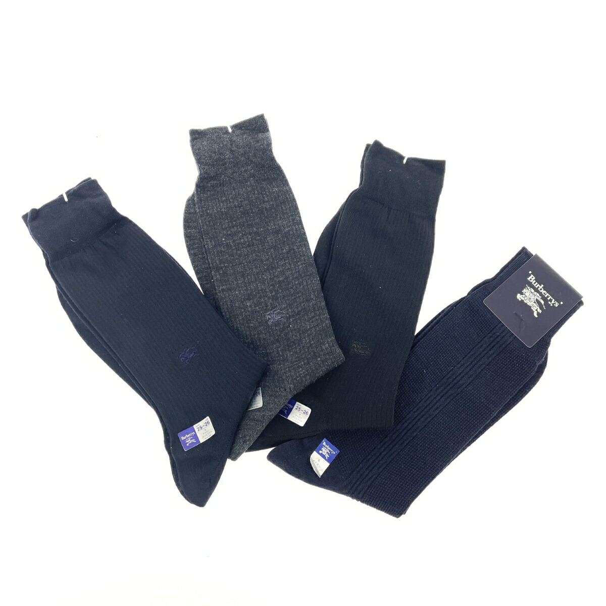 楽天市場】未使用 バーバリー ソックス 紳士 靴下 メンズ 25-27cm