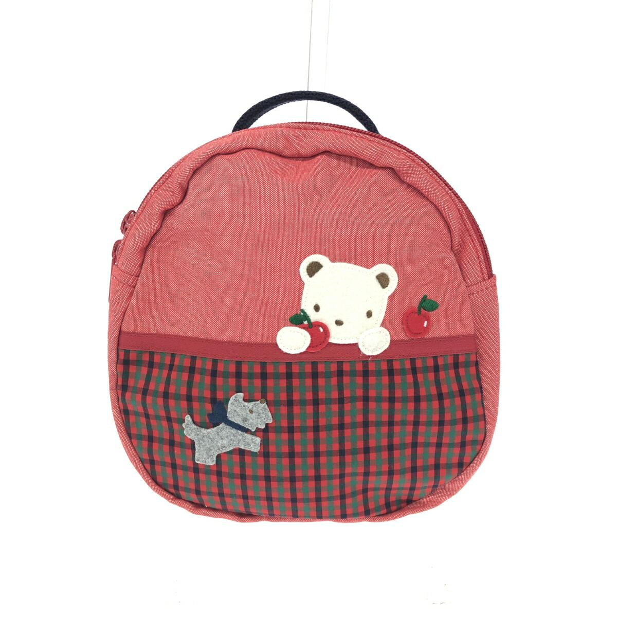 楽天市場】FAMILIAR ファミリア リュック 美品 ネイビー デニム 刺繍