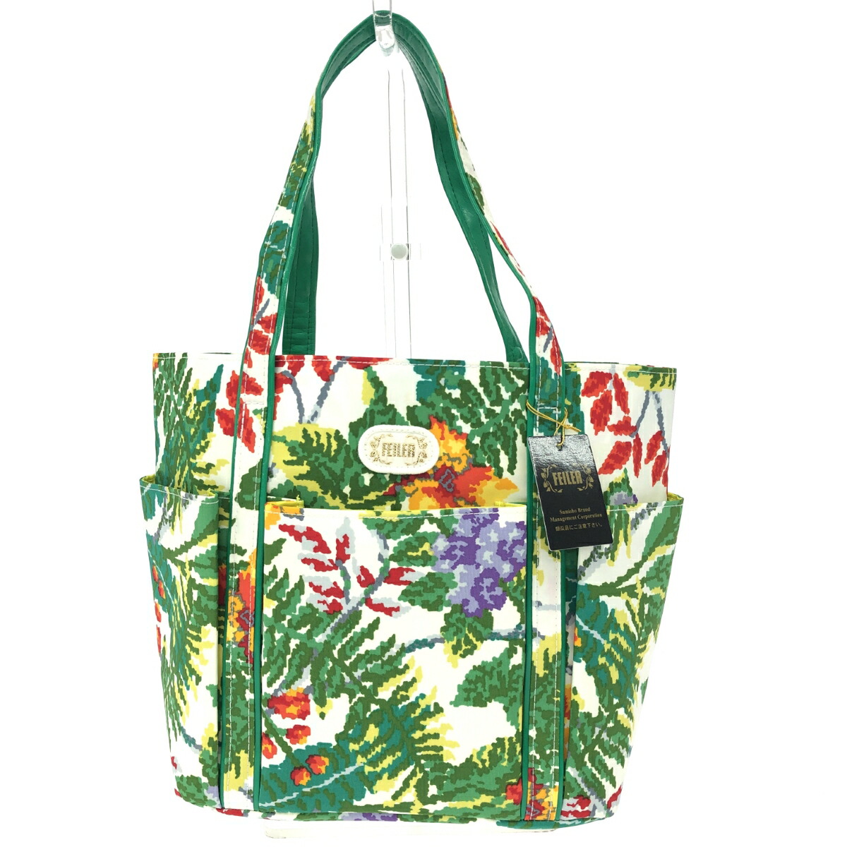 楽天市場】新品同様 フェイラー ハンドバッグ ファスナー付 花柄