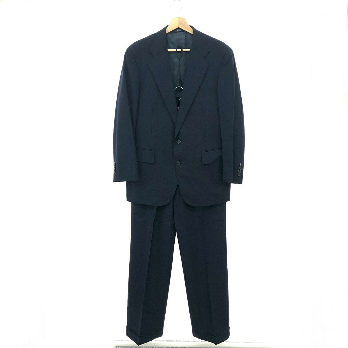 美品/XL以上 ラルフローレン スーツ セットアップ ピンストライプ 段返り Polo by Ralph Lauren ポロ ラルフローレン ストライプ柄 セットアップ