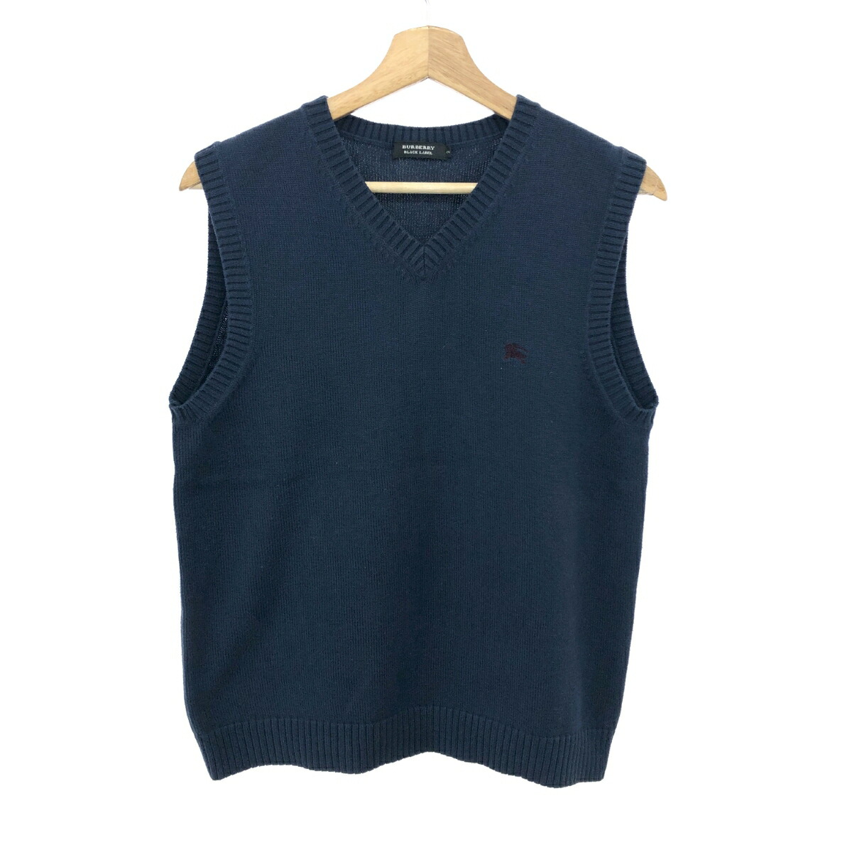 楽天市場】【中古】 バーバリーブラックレーベル ニットベスト メンズ