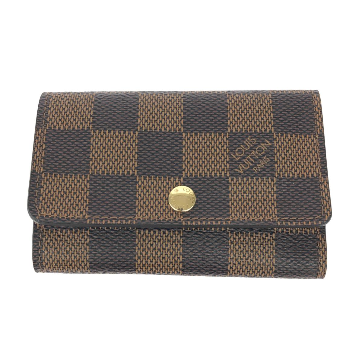 LOUIS VUITTON ルイヴィトン 6連キーケース/ミュルティクレ6 ダミエ/エベヌ/CT4124 N62630 ブラウン レディース【中古】