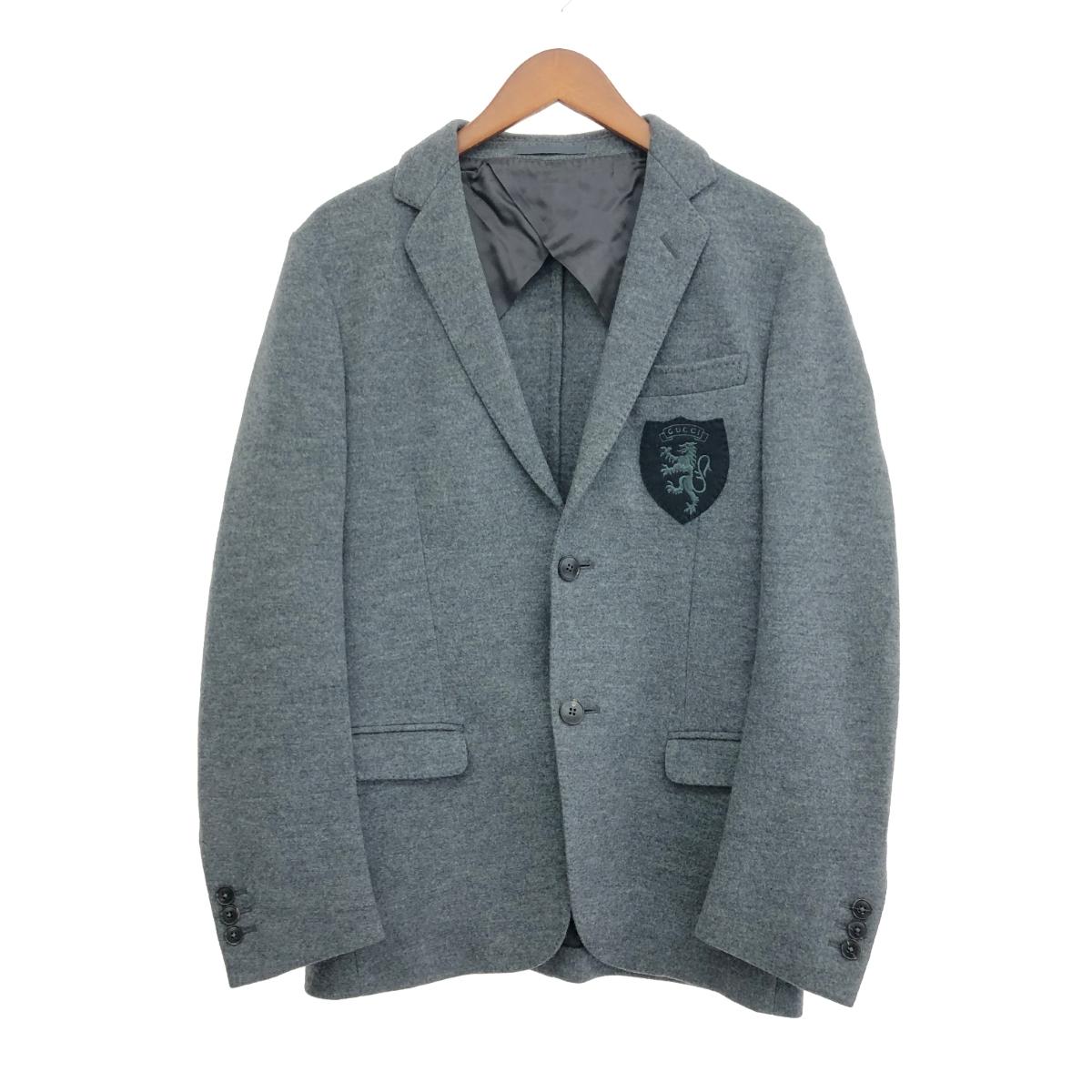 楽天市場】美品 GUCCI グッチ ロゴエンブレムボタン サイズ48 ネイビー