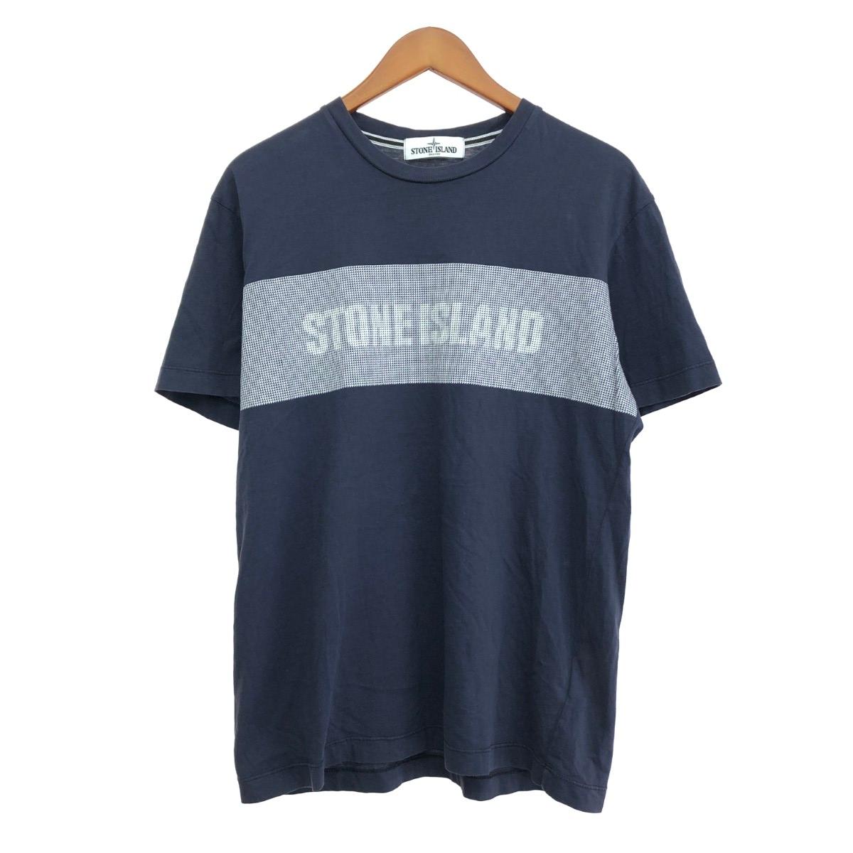 STONE ISLAND ストーンアイランド 半袖カットソー　 サイズ:L アーカイブ ネイビー メンズ【中古】