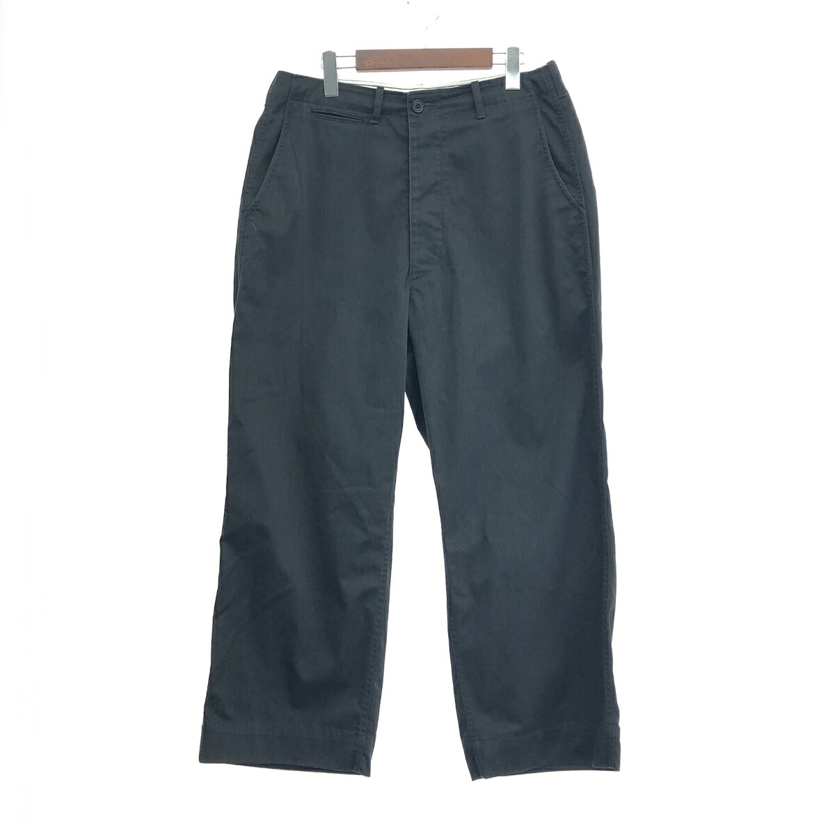 MACKINTOSH PHILOSOPHY マッキントッシュフィロソフィー ワイドチノパンツ 良好 サイズ:L ボタンフライ ブラック メンズ【中古】