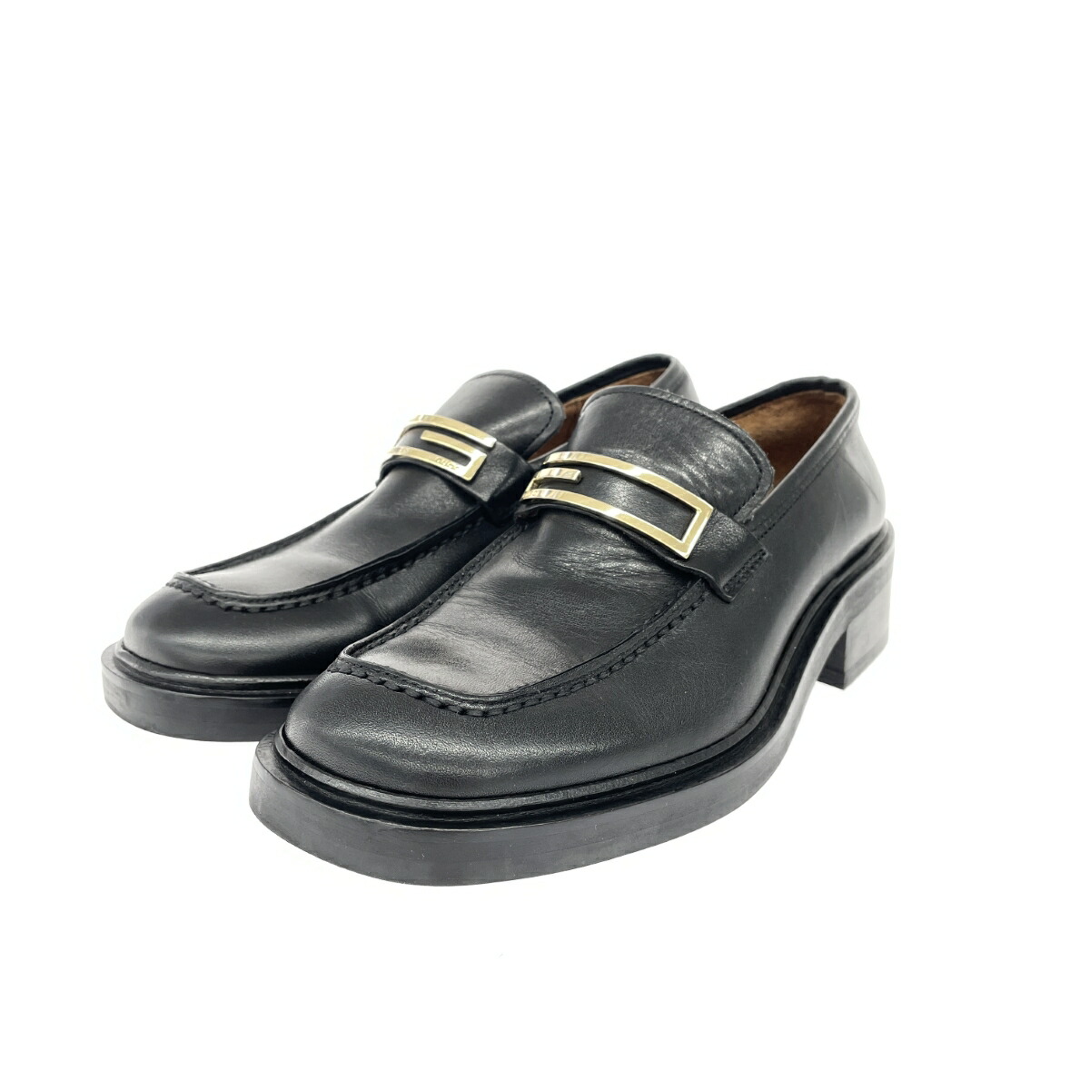 GUCCI ビットローファー 37 GUCCI ビットローファー ブラックレザー37サイズ