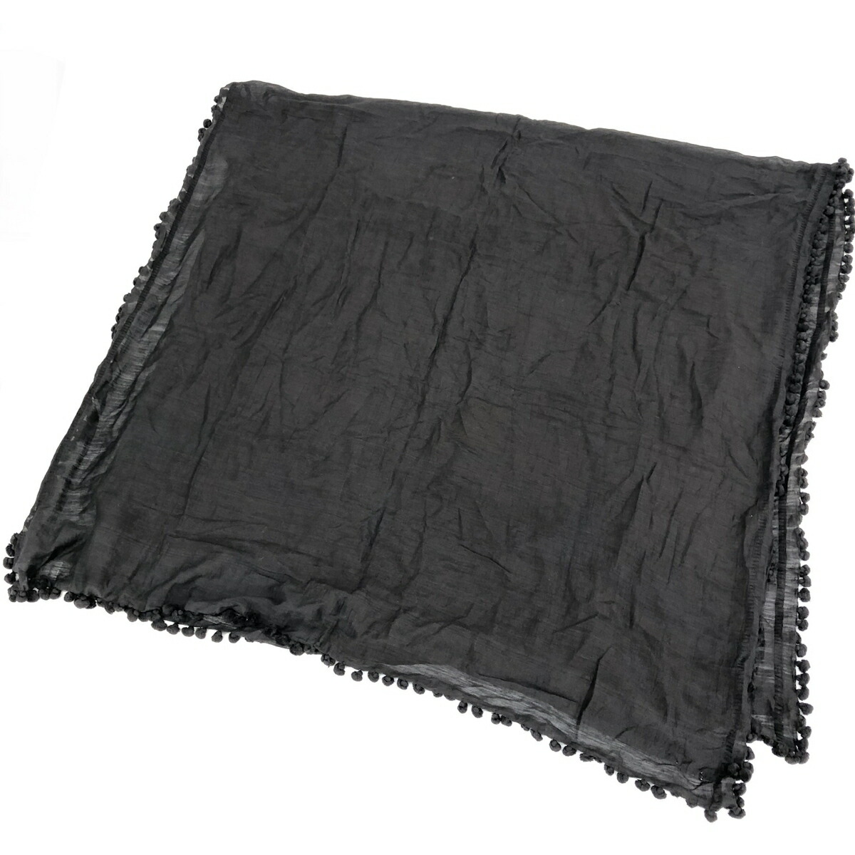 マッタ　matta ボンボン　ストール　ブラック 楽天市場】matta マッタ ストール ボンボン ストール 正規品 200×100