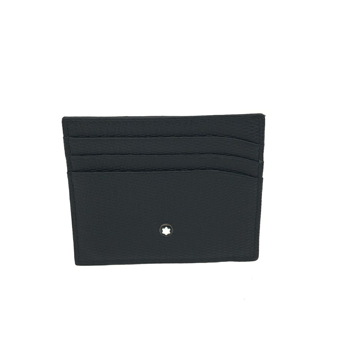 MONT BLANC モンブラン カードホルダー 美品 マイスターシュテック/6CC/レザー ブラック メンズ【中古】