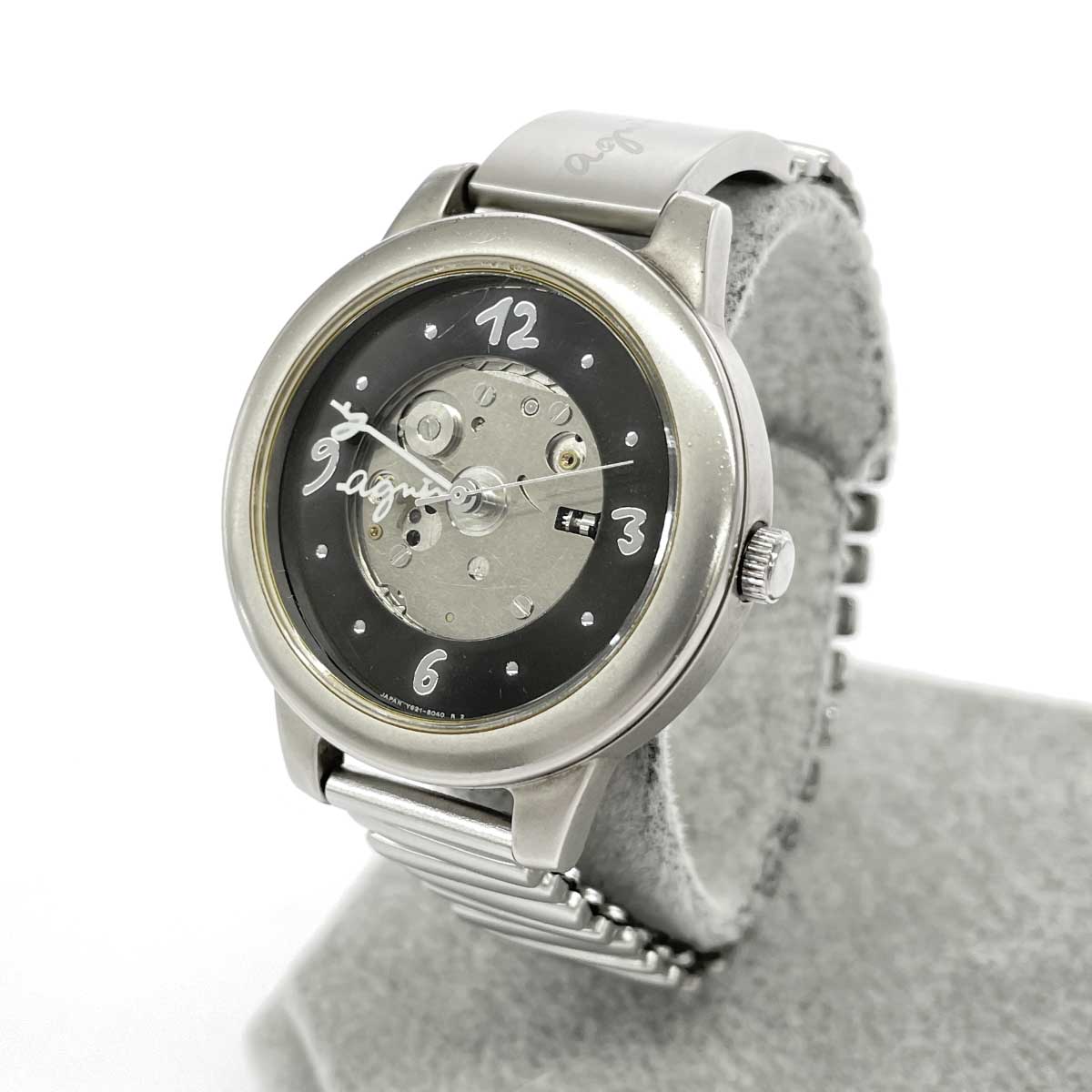 楽天市場】アニエスベー V654-6100 ラウンドフェイス 腕時計