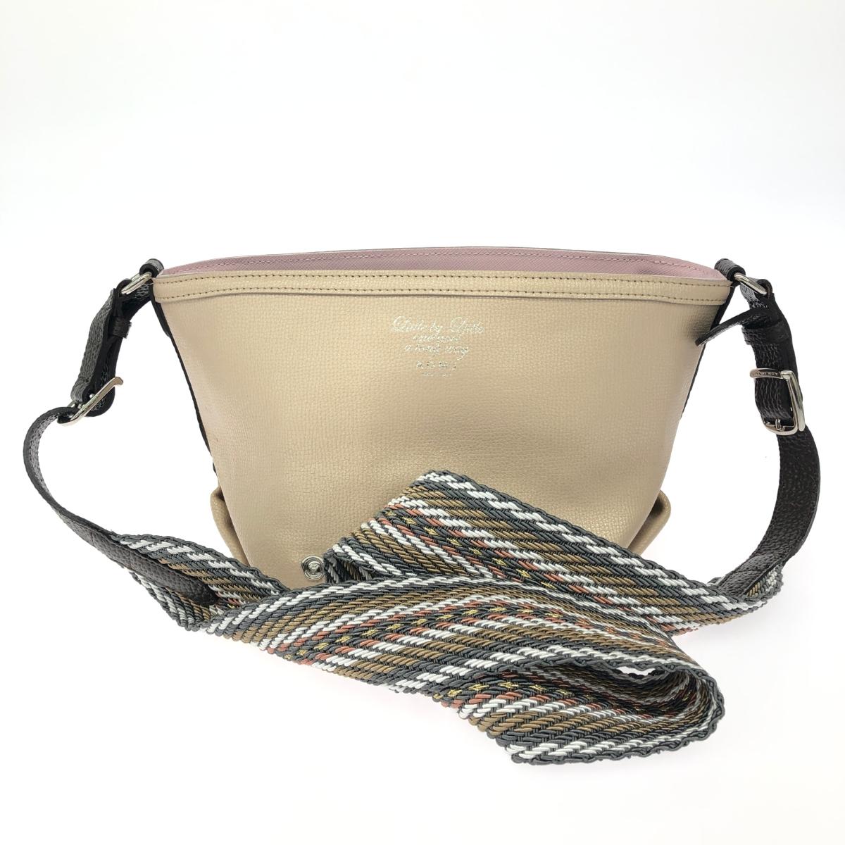 A.D.M.J (Accessoires De Mademoiselle) アクセソワドゥマドモアゼルジャップ ショルダーバッグ レザー ゴールドカラー レディース【中古】｜リサイクル ティファナ