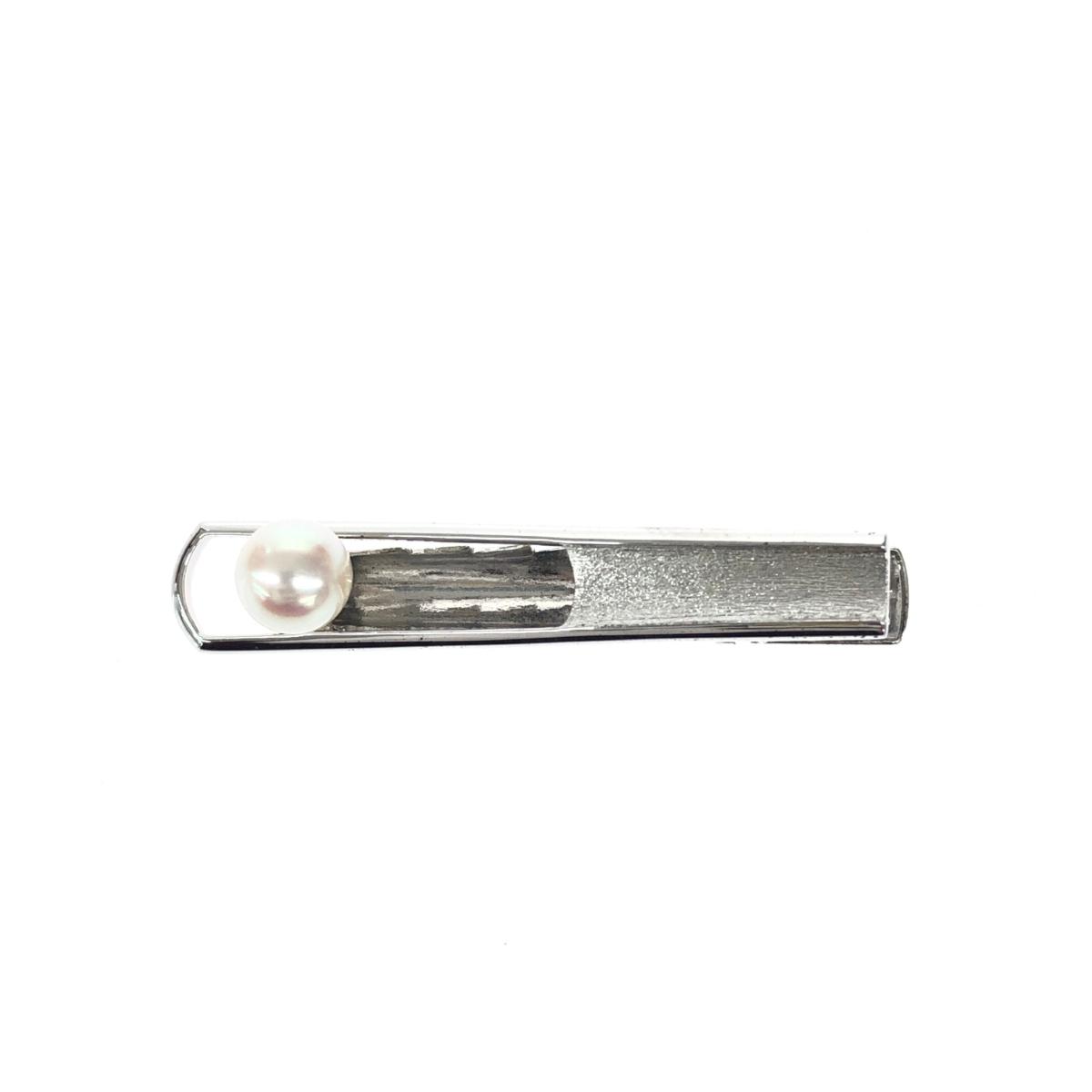 MIKIMOTO ミキモト SVタイピン 一粒パール シルバーカラー メンズ【中古】