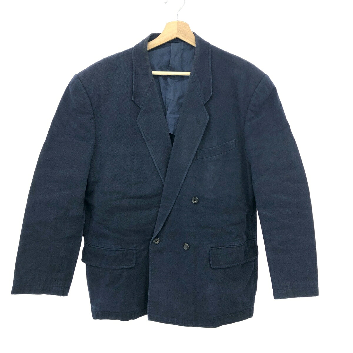 ◆ Fashion THE SALE客体商いもの◆ - コムデギャルソンオムプリュス ダブルブレスドジャケット  大きさ:M 田中オム/アーカイブ/綿織物 1990年製   米国海軍 メンズ【中古】