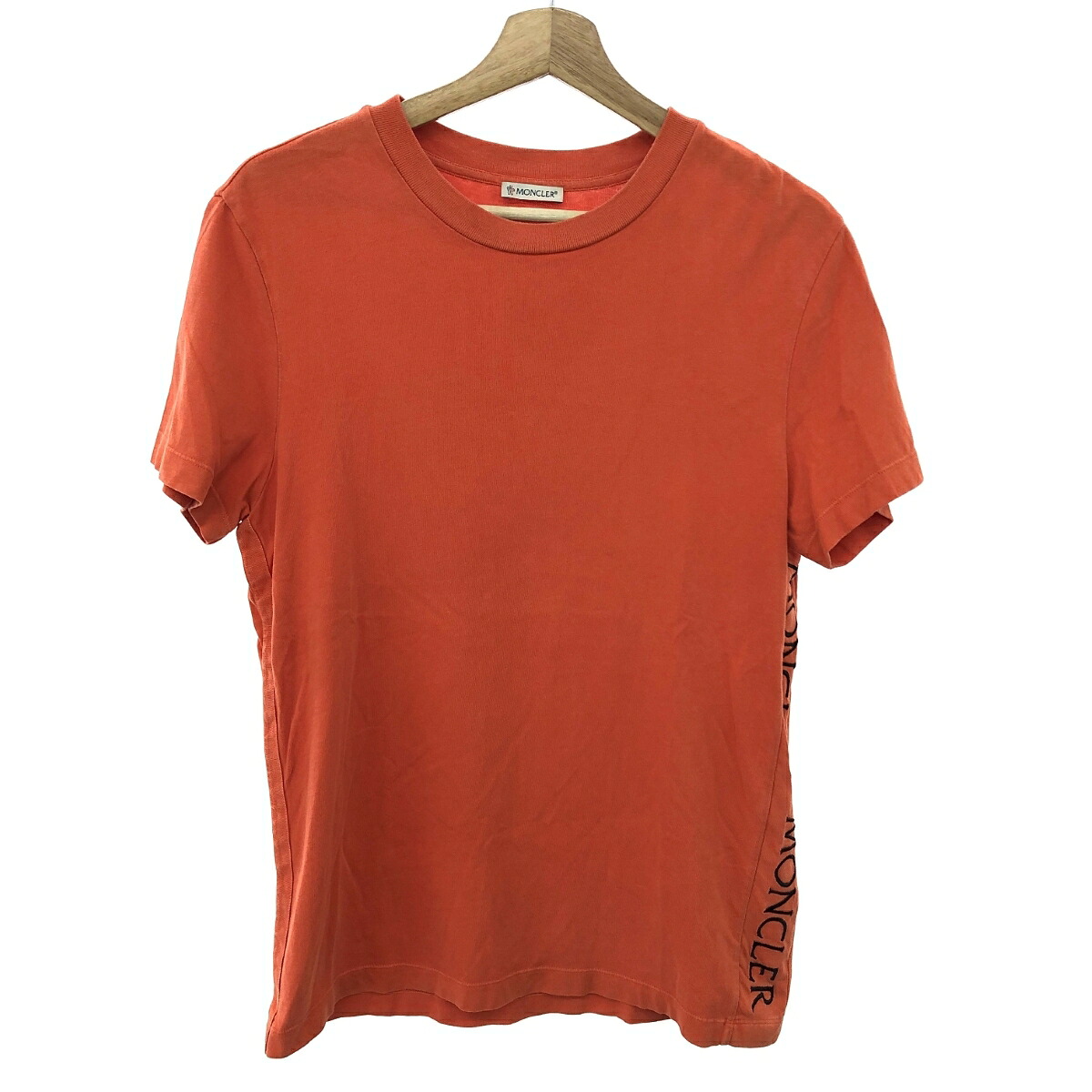 MONCLER モンクレール 半袖カットソー サイズ:S MAGLIA　T-SHIRT/コットン 19年 オレンジ メンズ【中古】 11,242円