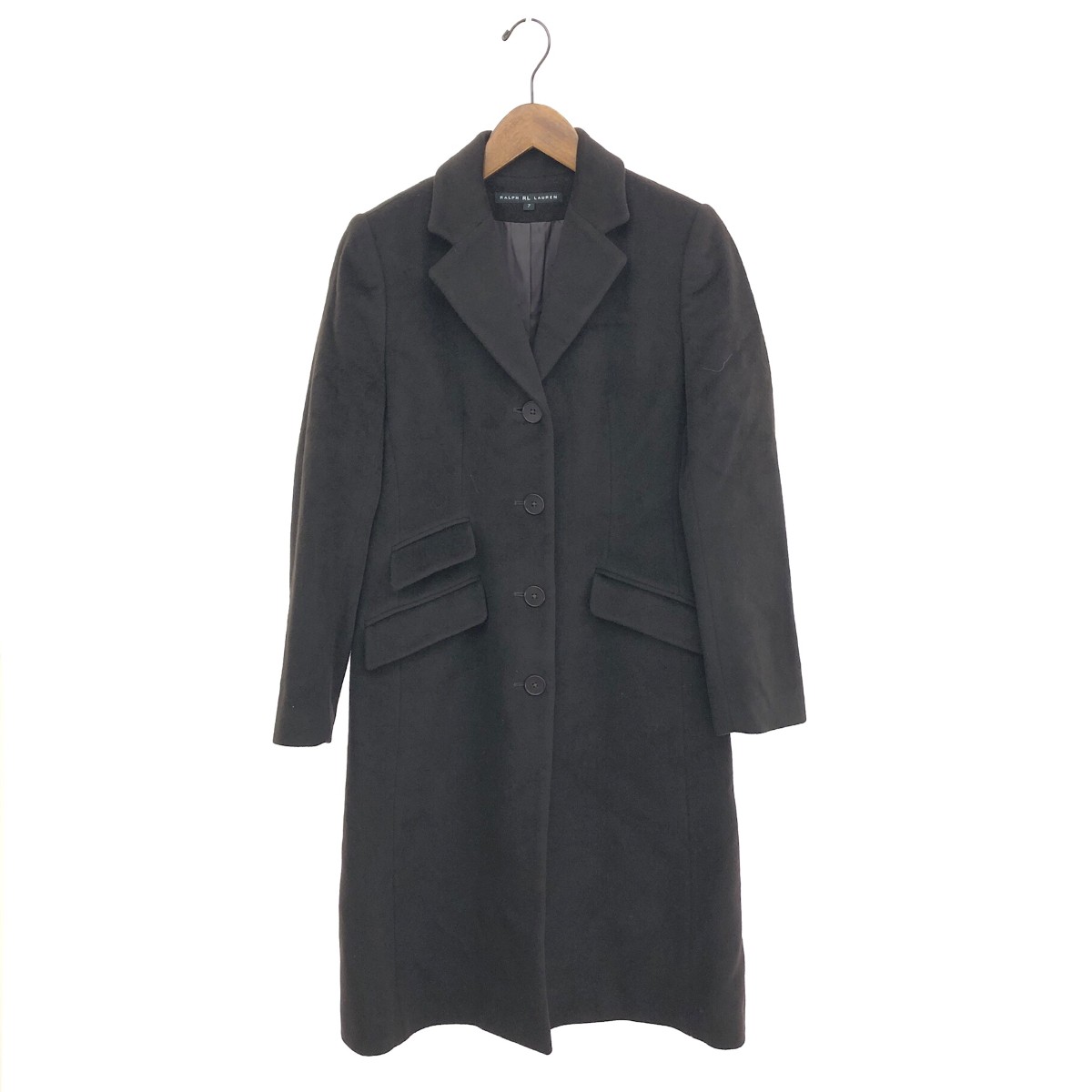RALPH LAUREN ラルフローレン ロングコート 良好 サイズ:7 アンゴラ100％ ブラウン レディース【中古】