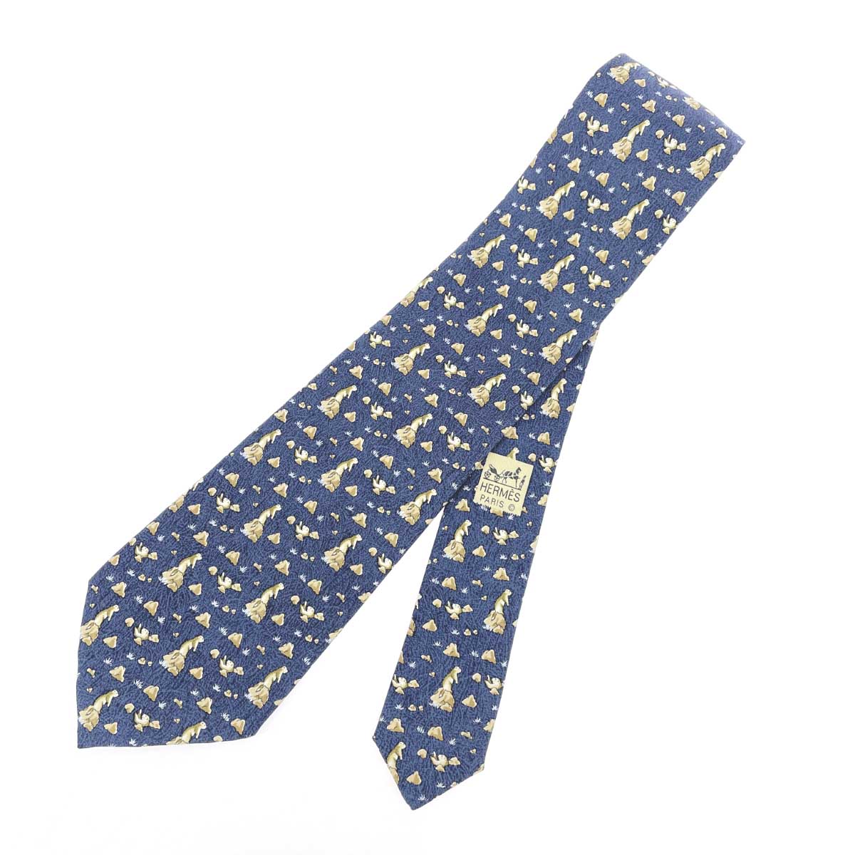 楽天市場】HERMES エルメス ネクタイ アニマル オレンジ 馬柄 シルク