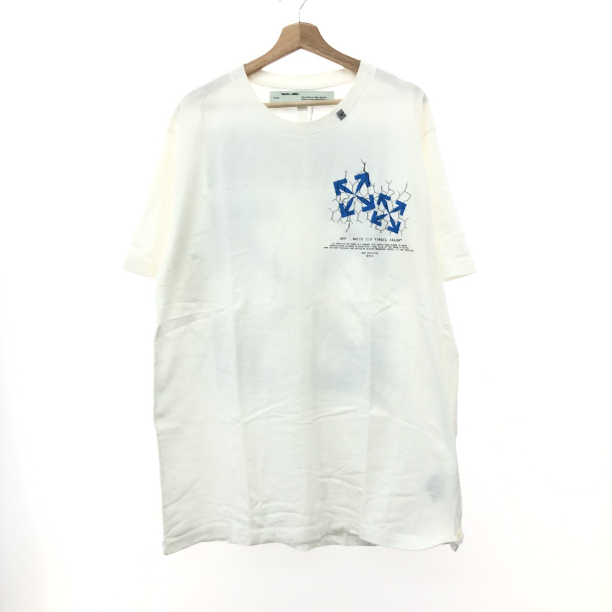 OFF-WHITE オフホワイト カットソー サイズ:XXL FENCE T-SHIRT OMAA027S20185002 ホワイト メンズ【中古】