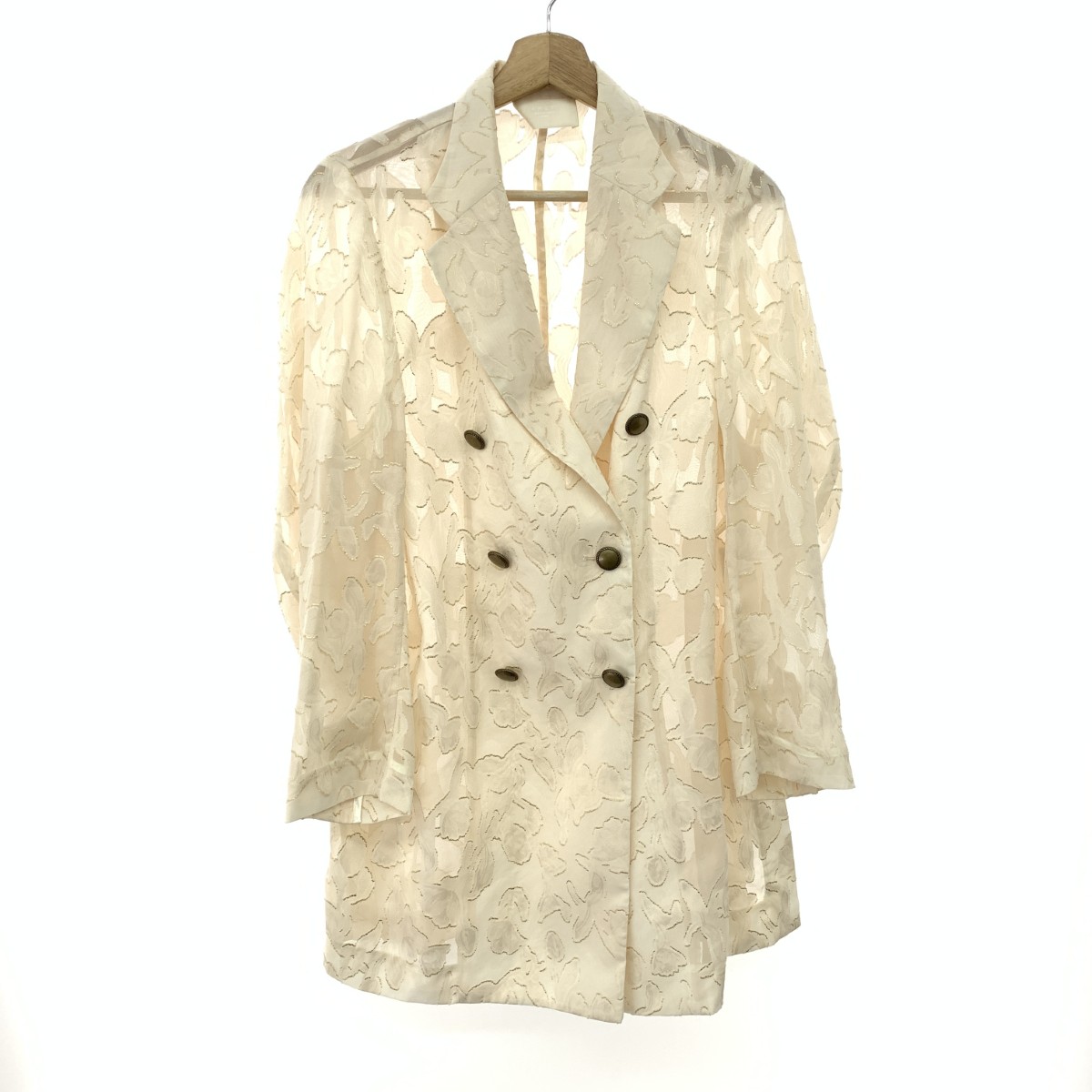 AMERI VINTAGE アメリヴィンテージ メディアリスシャツジャケット 良好 サイズ:F 02110630330 ベージュ レディース【中古】
