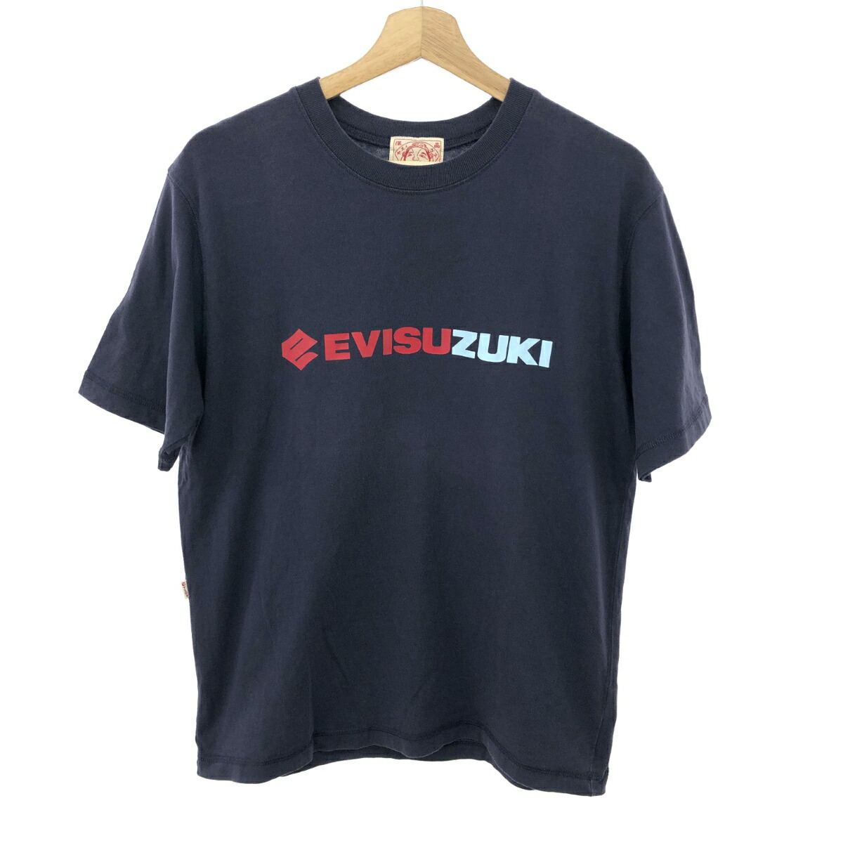 EVISU エヴィス 半袖カットソー サイズ:40 EVISUZUKI ネイビー メンズ【中古】