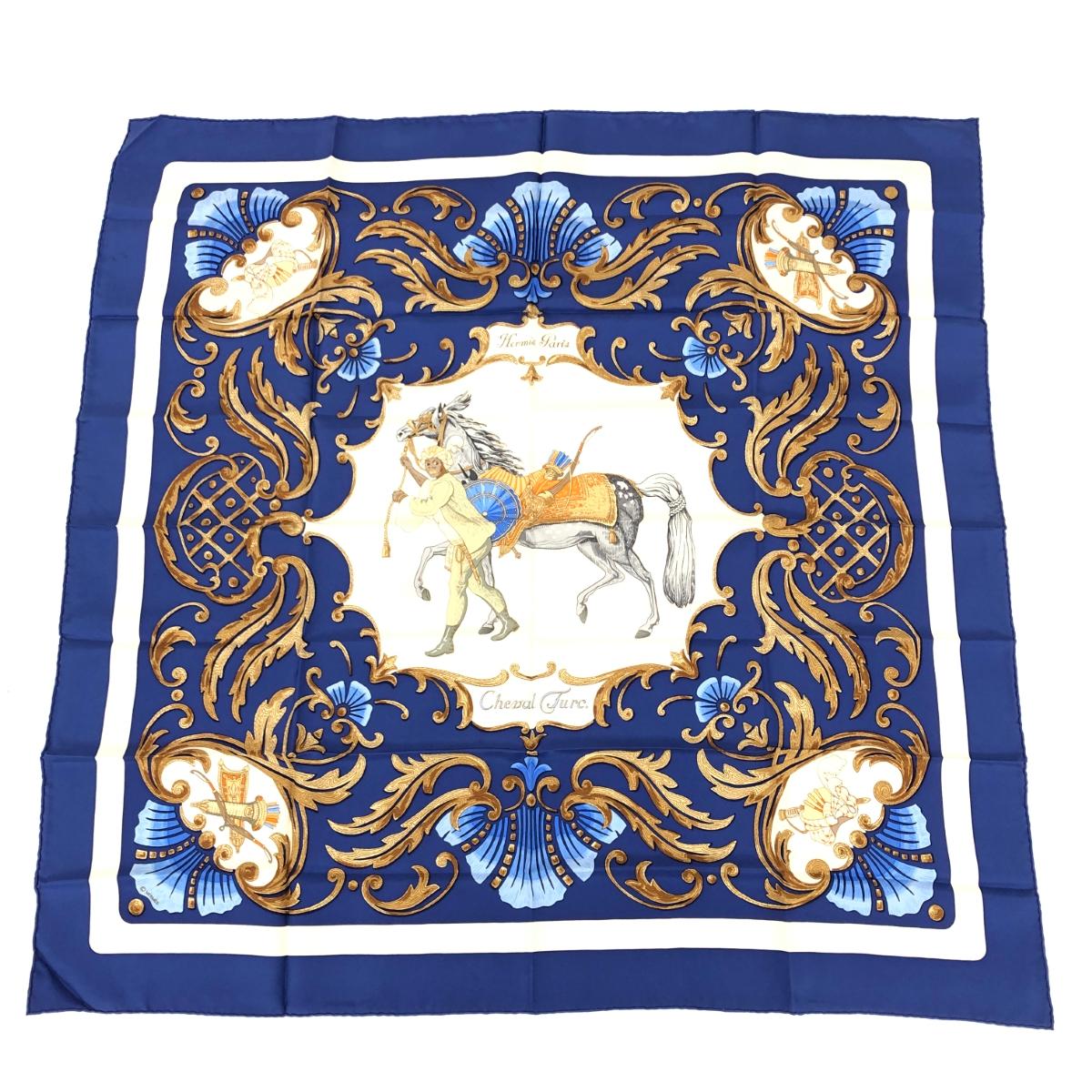 楽天市場】エルメス スカーフ カレ シルク100％ インディアン Les