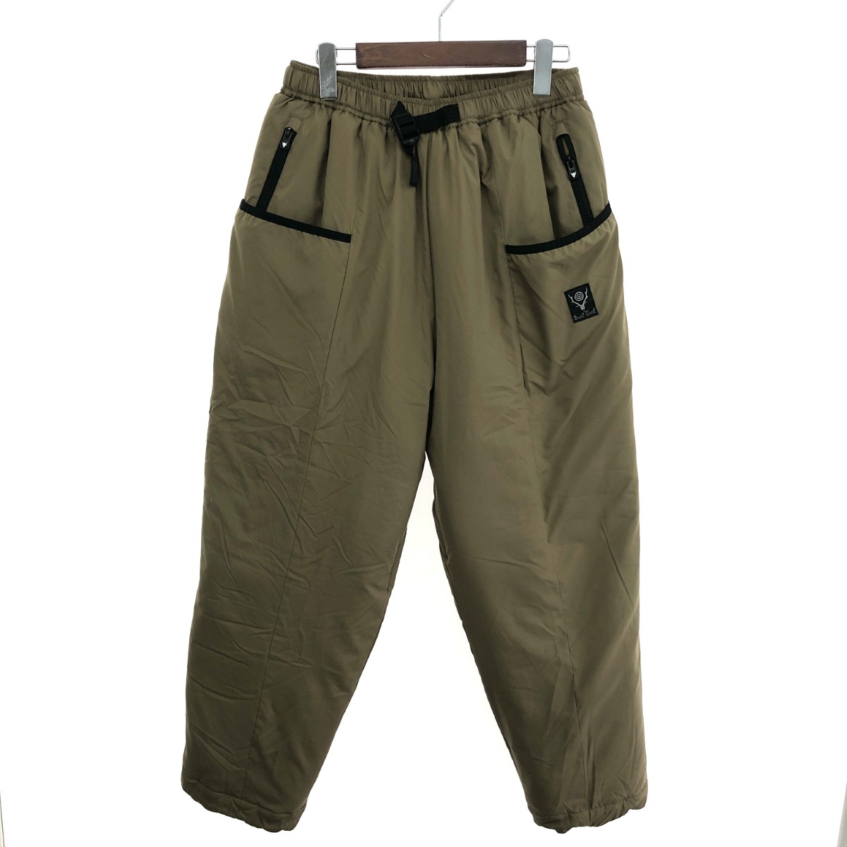 S2W8 サウスツーウエストエイト インサレートパンツ 好ましい 大きさ:S Insulator Belted Pants NS727   ベージュ メンズ【中古】