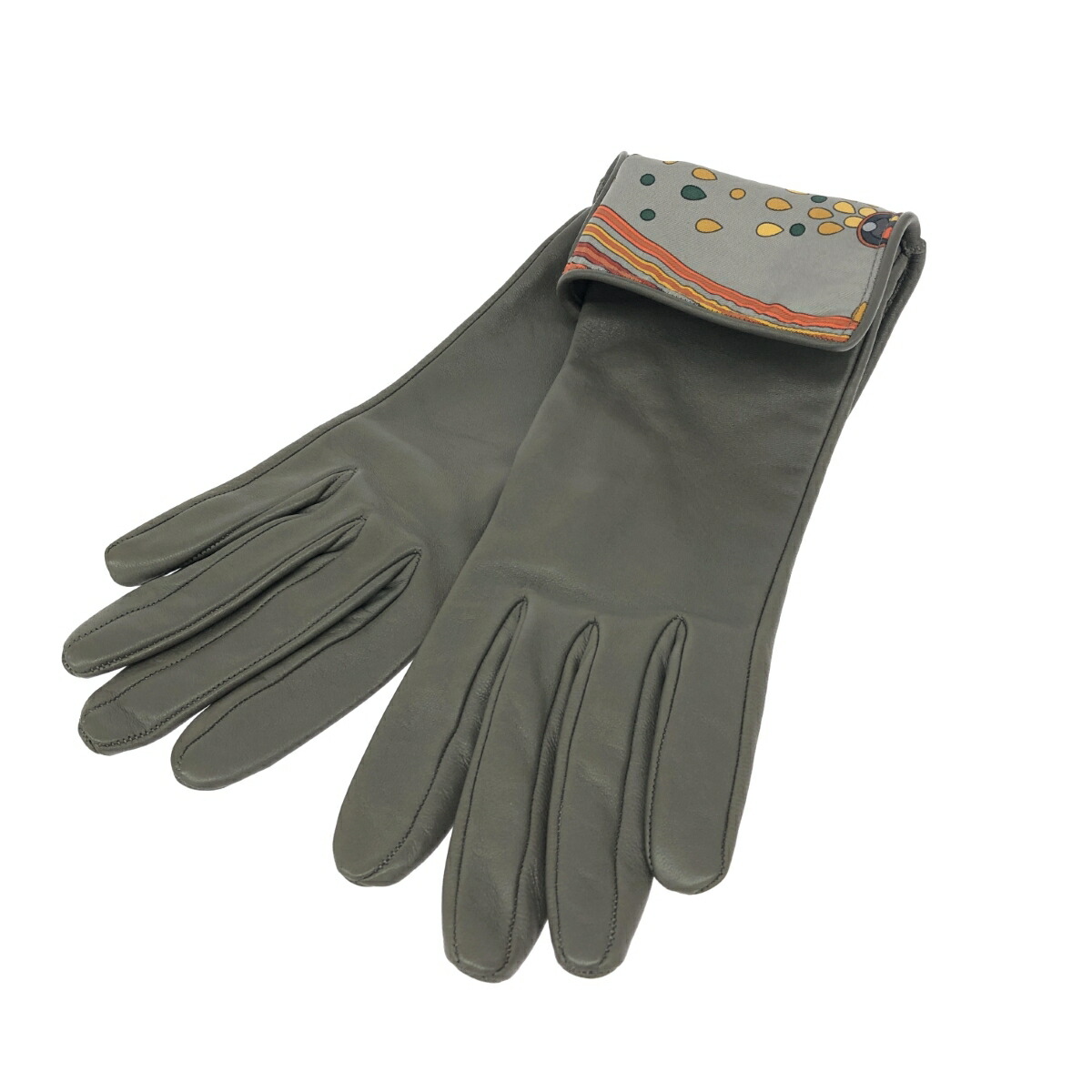 極美品 エルメス ゴルフグローブ 左手 レザー ブラウン ブラック HERMES 極美品 エルメス ゴルフグローブ 左手 レザー ブラウン ブラック