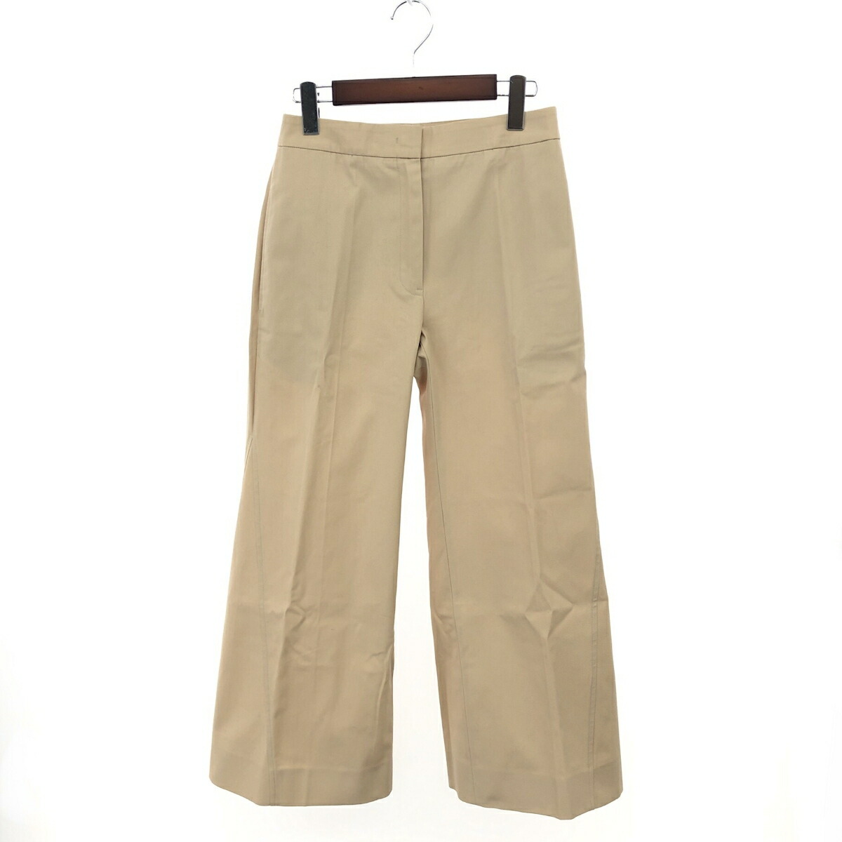 JIL SANDER ジルサンダー ワイドパンツ 良好 サイズ:30  22SS  コットン100％ ベージュ レディース【中古】