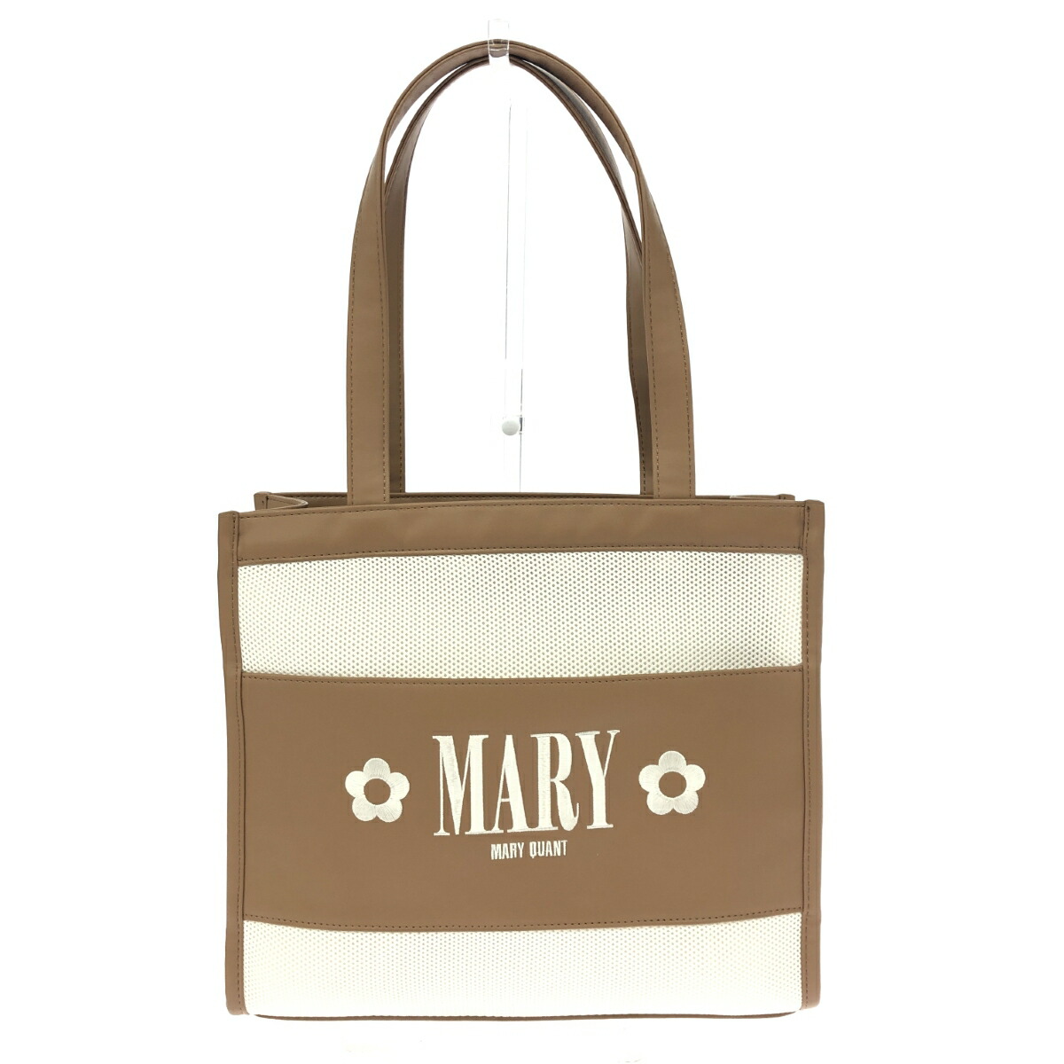 MARY QUANT マリークワント トートバッグ 良好 メッシュ/ナイロン ベージュ レディース【中古】