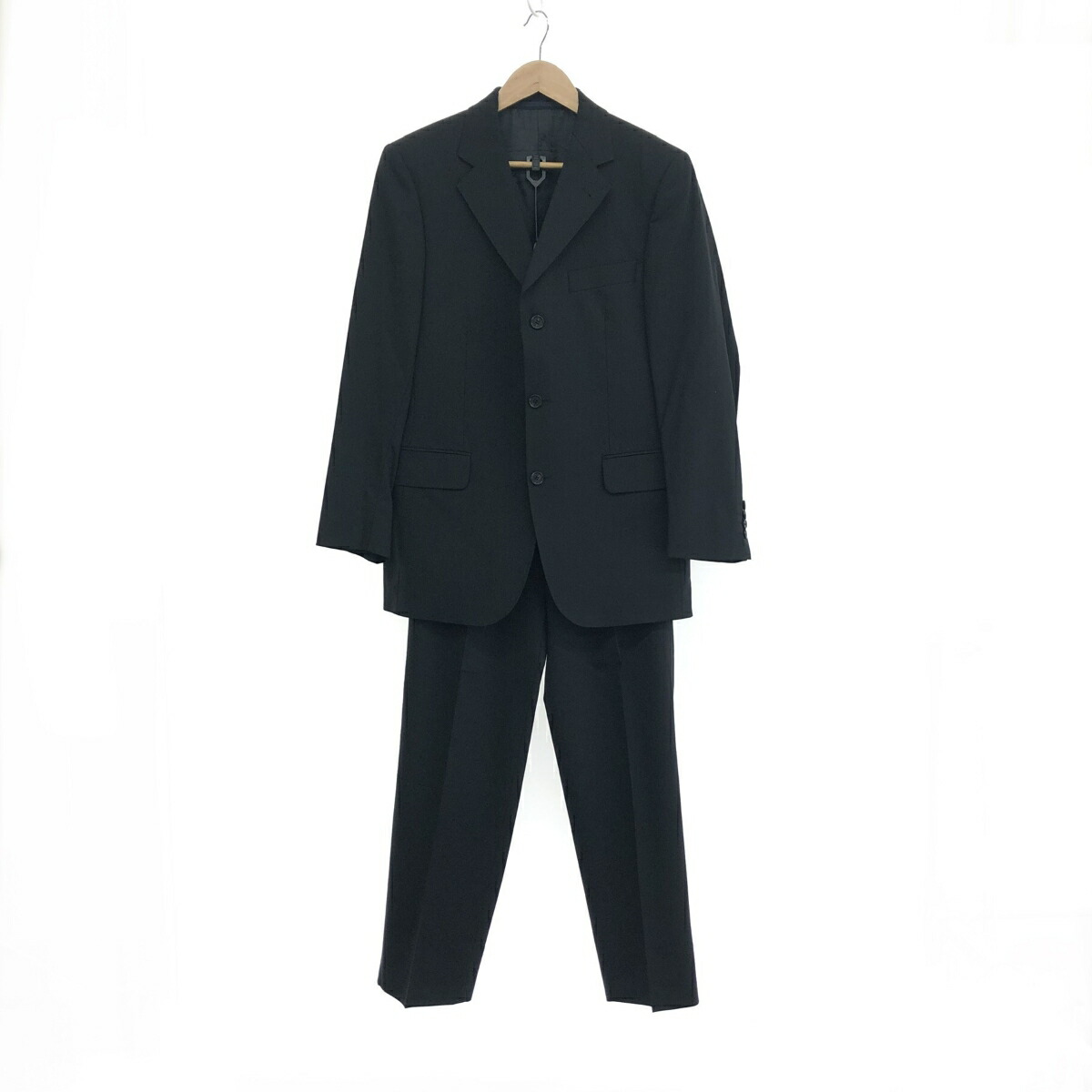 【美品】バーバリー　パンツ スーツセットアップ シングル 2B グレンチェック 美品】バーバリー パンツ スーツセットアップ シングル 2B グレンチェック