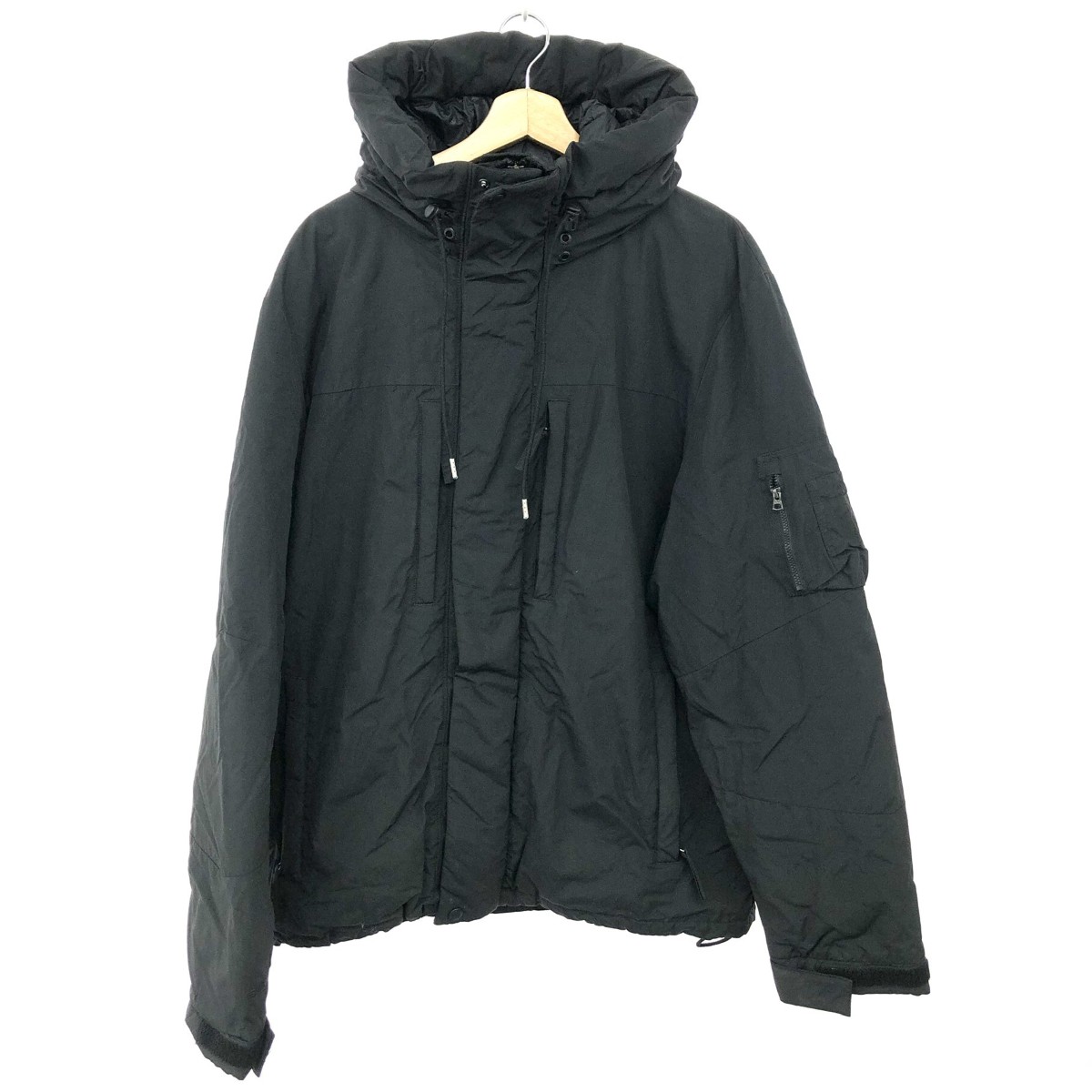 ALPHA INDUSTRIES アルファインダストリーズ ミリタリー上衣  大きさ:XL プリマ屋根裏部屋 TA0645-001   黒いこと メンズ【中古】