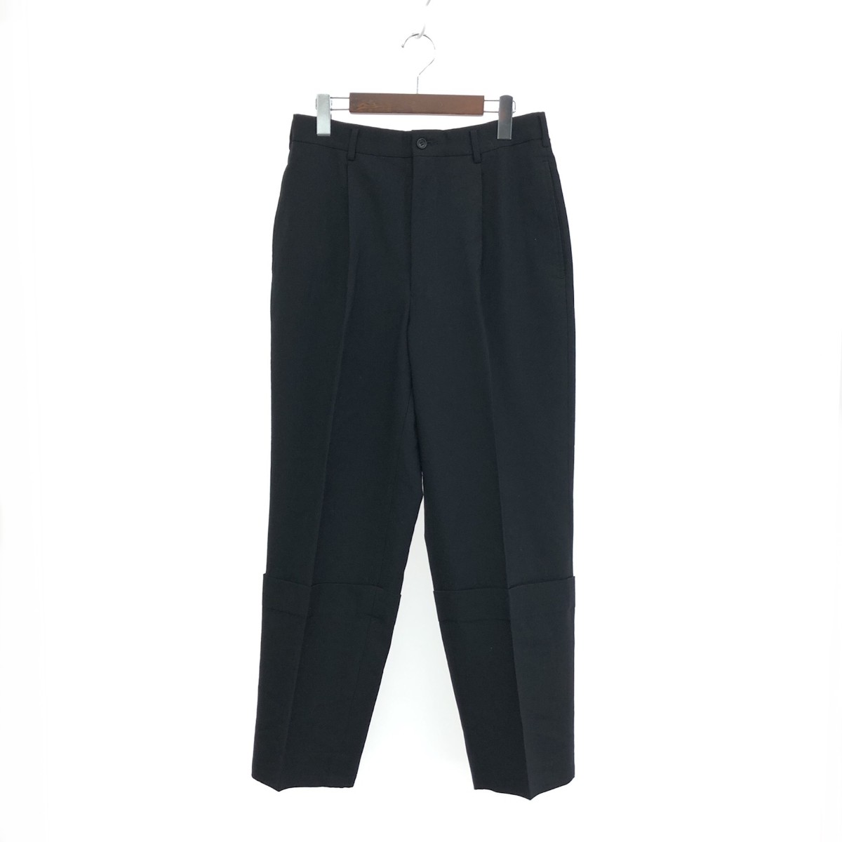 COMME des GARCONS HOMME コムデギャルソンオム デザインスラックスパンツ 良好 サイズ:M AD1997 HP-02021M ブラック メンズ【中古】