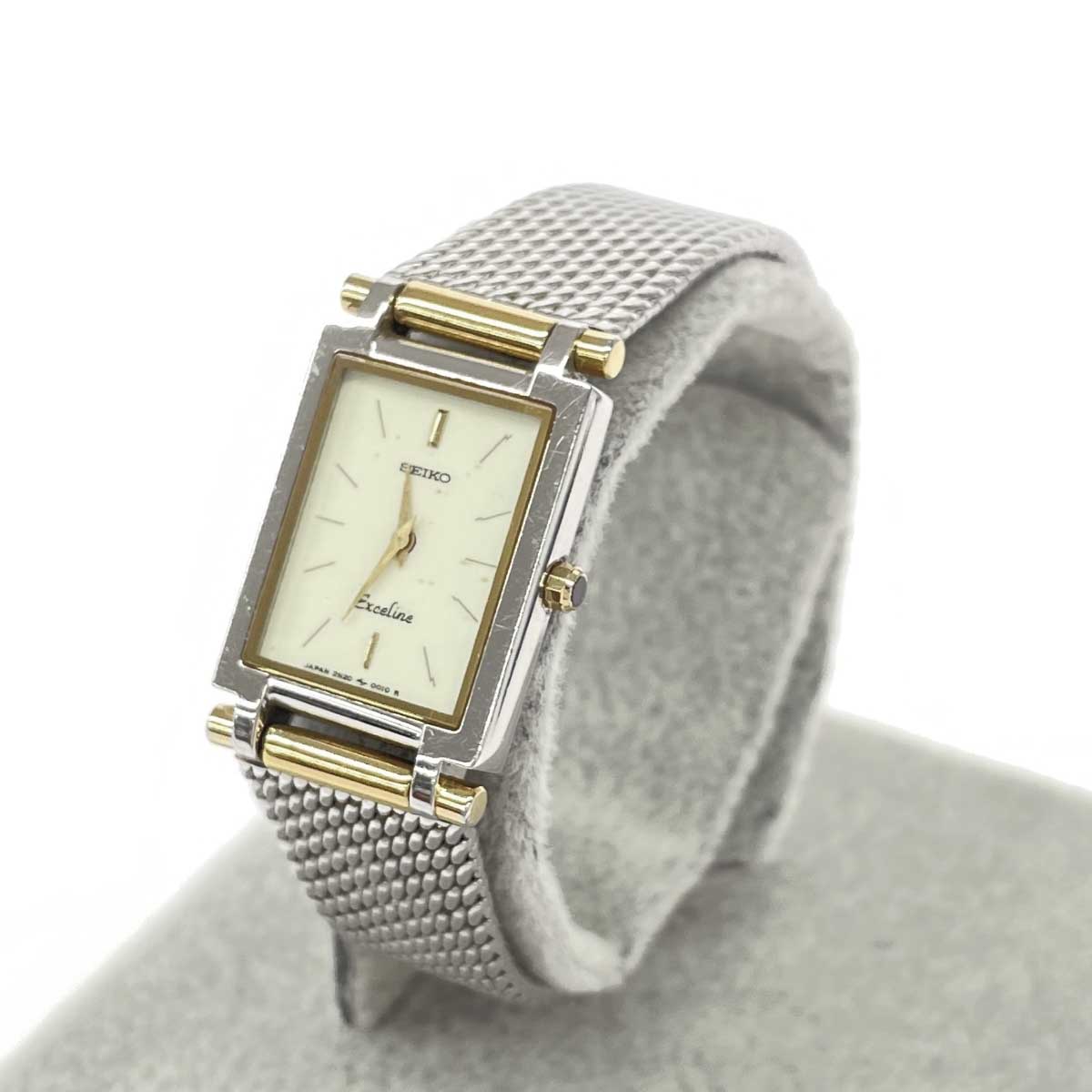 楽天市場】SEIKO(セイコー) エクセリーヌ 1221-5080 ゴールド文字盤 GP