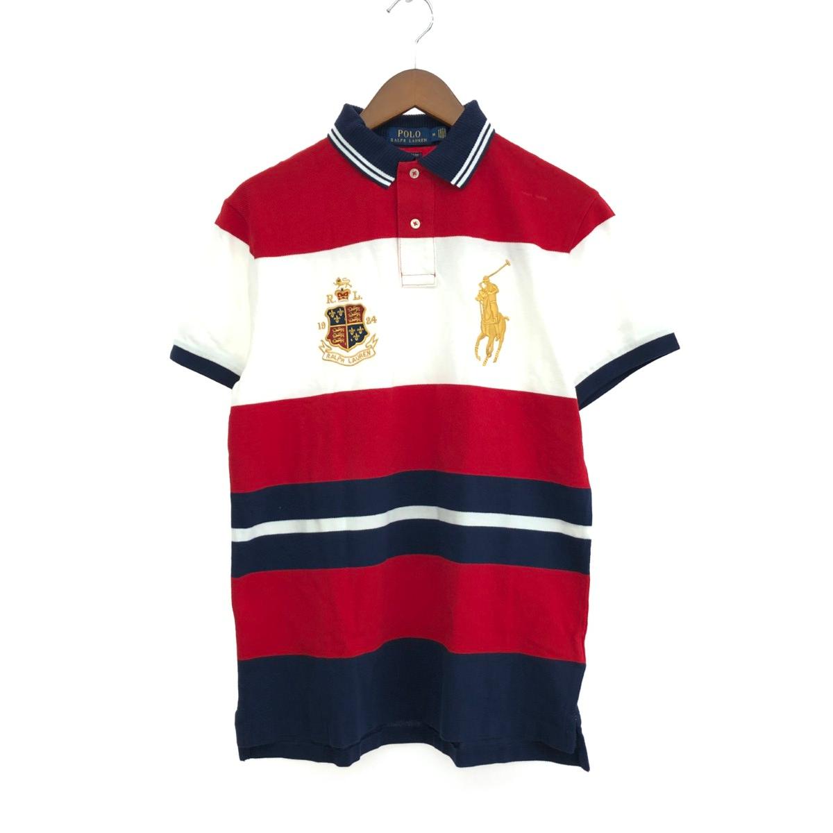 POLO RALPH LAUREN ポロラルフローレン ポロシャツ 未使用品 サイズ:M ビッグポニー/エンブレム マルチカラー メンズ【中古】 7,128円