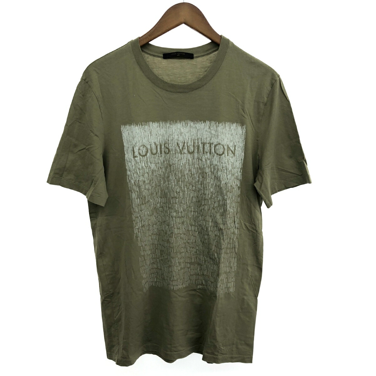 LOUIS VUITTON ルイヴィトン 半袖カットソー サイズ:L RM121M カーキ メンズ【中古】