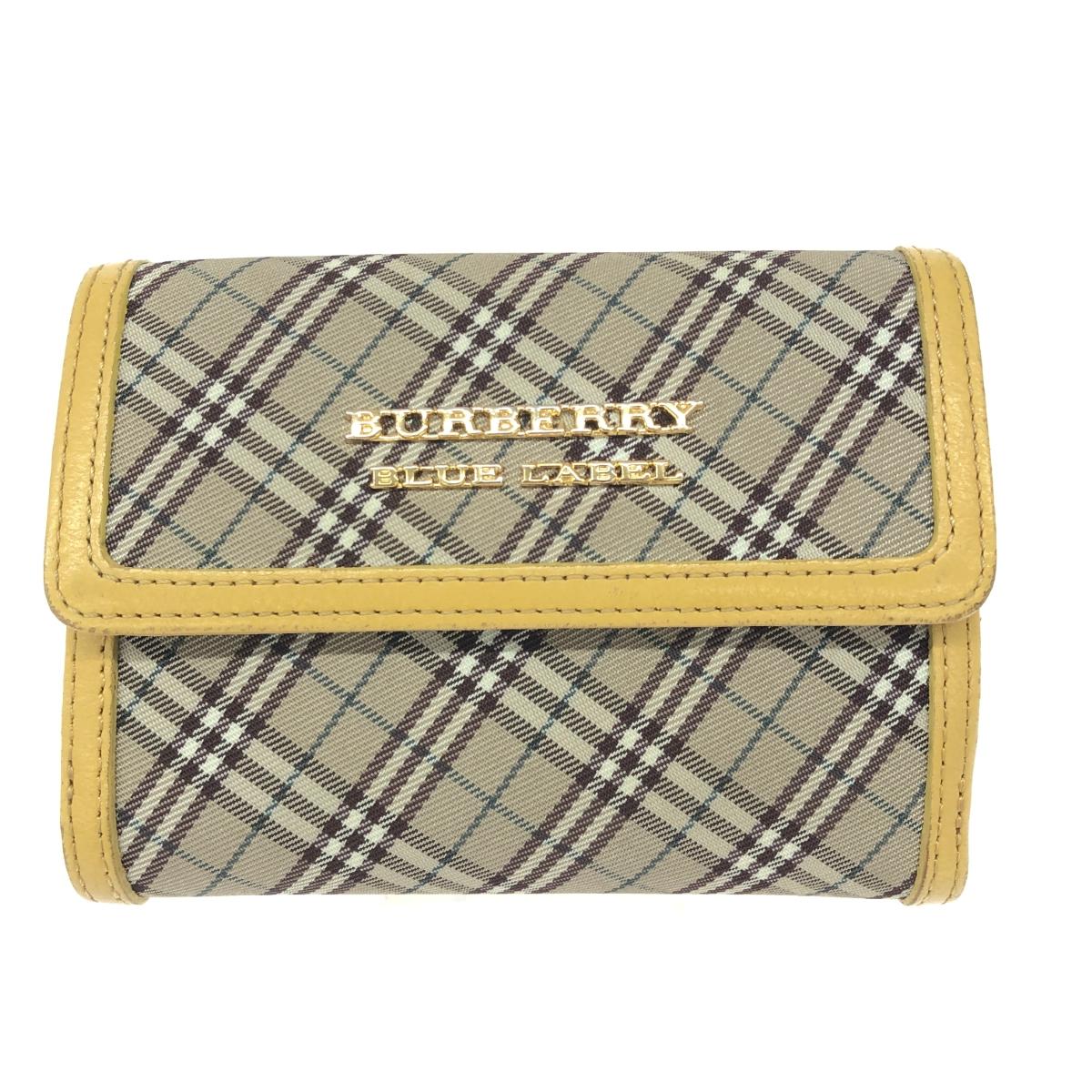 楽天市場】新品同様 バーバリー ブルーレーベル 財布 二つ折り
