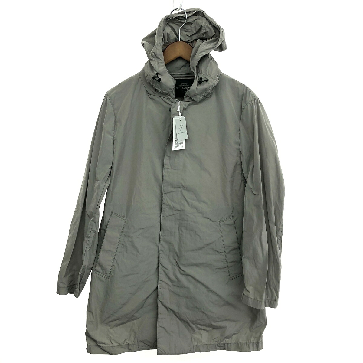 UNITED ARROWS ユナイテッドアローズ フーデットコート 新品同様 サイズ:S WATER REPELLENT 1125-174-7158-1130 グレー メンズ【中古】
