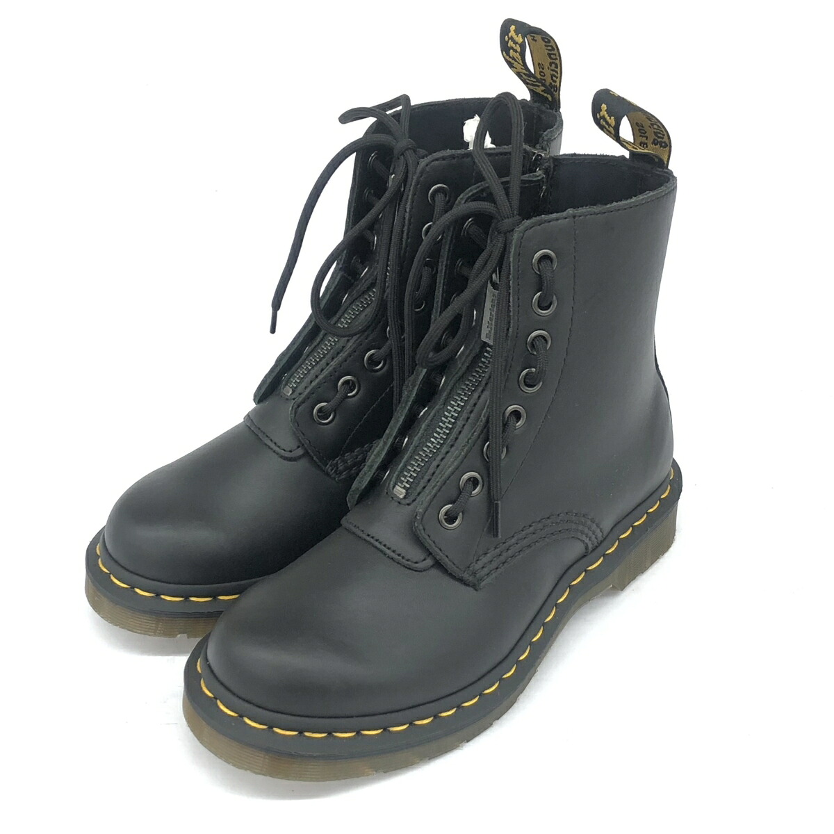 Dr.Martens ドクターマーチン ブーツ 未使用品 表記サイズ:UK4 ジップデザイン/レザー 1460/R11822600 ブラック レディース【中古】|リサイクル ティファナ