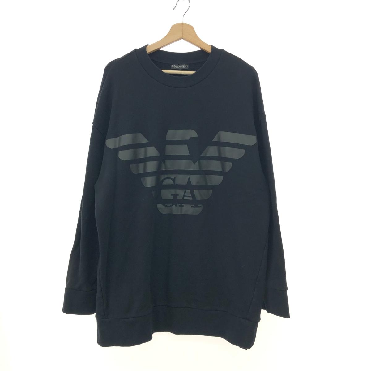 EMPORIO ARMANI エンポリオアルマーニ 長袖流汗  大きさ:M     黒いこと メンズ【中古】