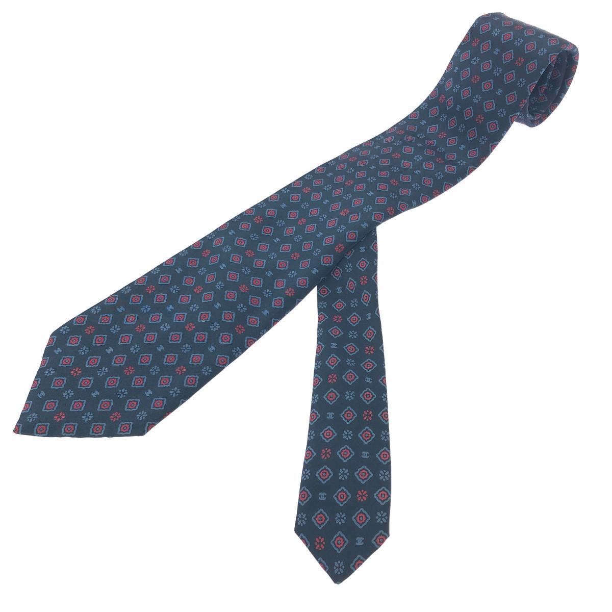 楽天市場】シャネル CHANEL ネクタイ 総柄 ココマーク ロゴ ブラック