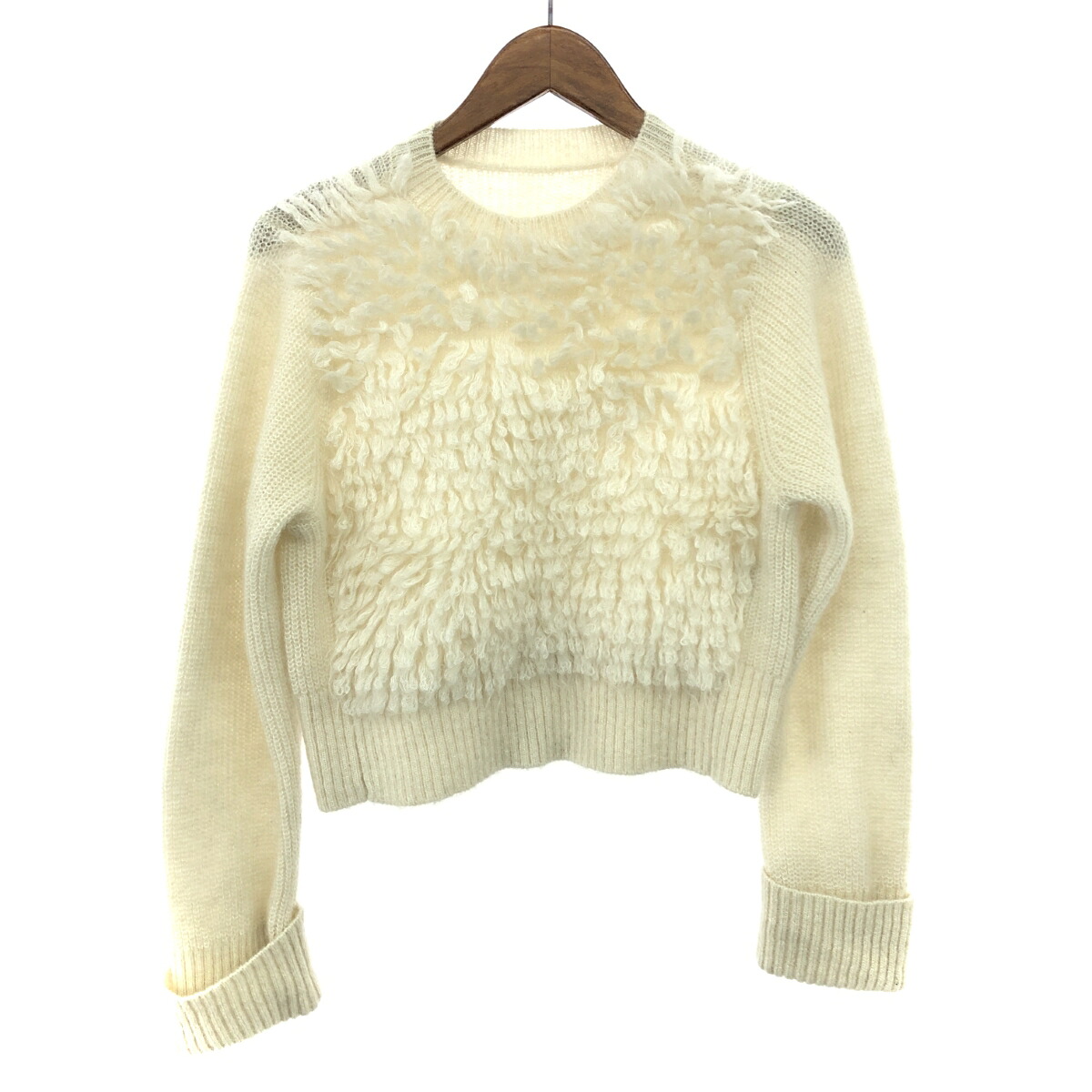 Loulou Willoughby ルルウィルビー トイプードルプルオーバー  大きさ:2  212320-16-050/23AW   白いこと レディース【中古】