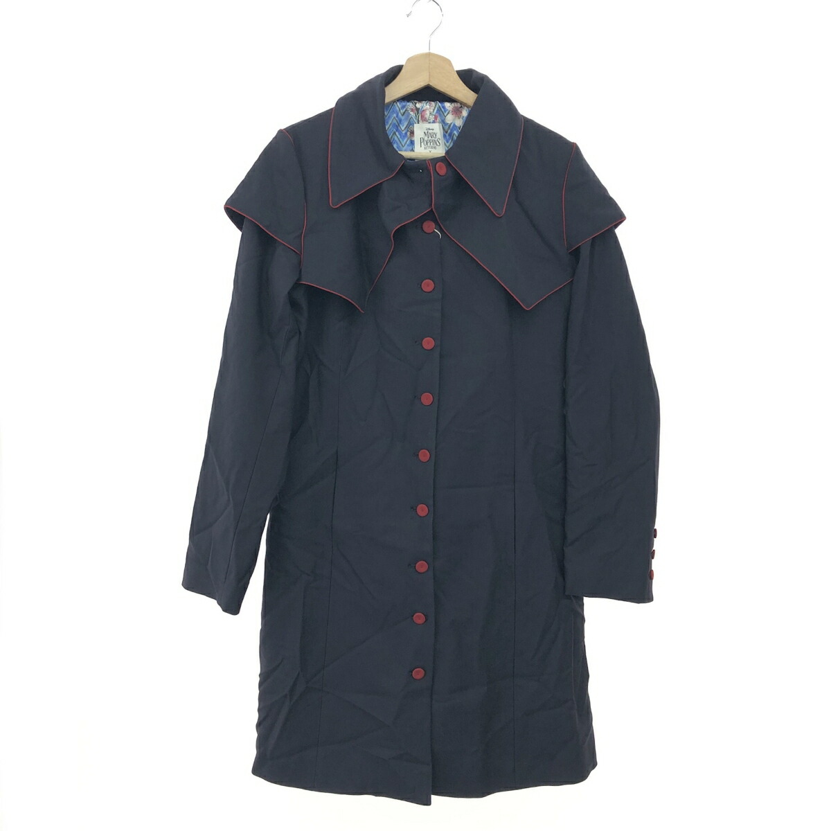 YOOX ユークス メリーポピンズ×ユークス ロングコート 新品同様 サイズ:M ウール ディズニー    ブラック レディース【中古】