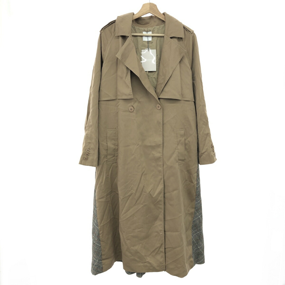 楽天市場】Ameri VINTAGE ロングトレンチコート サイズF トレンチ