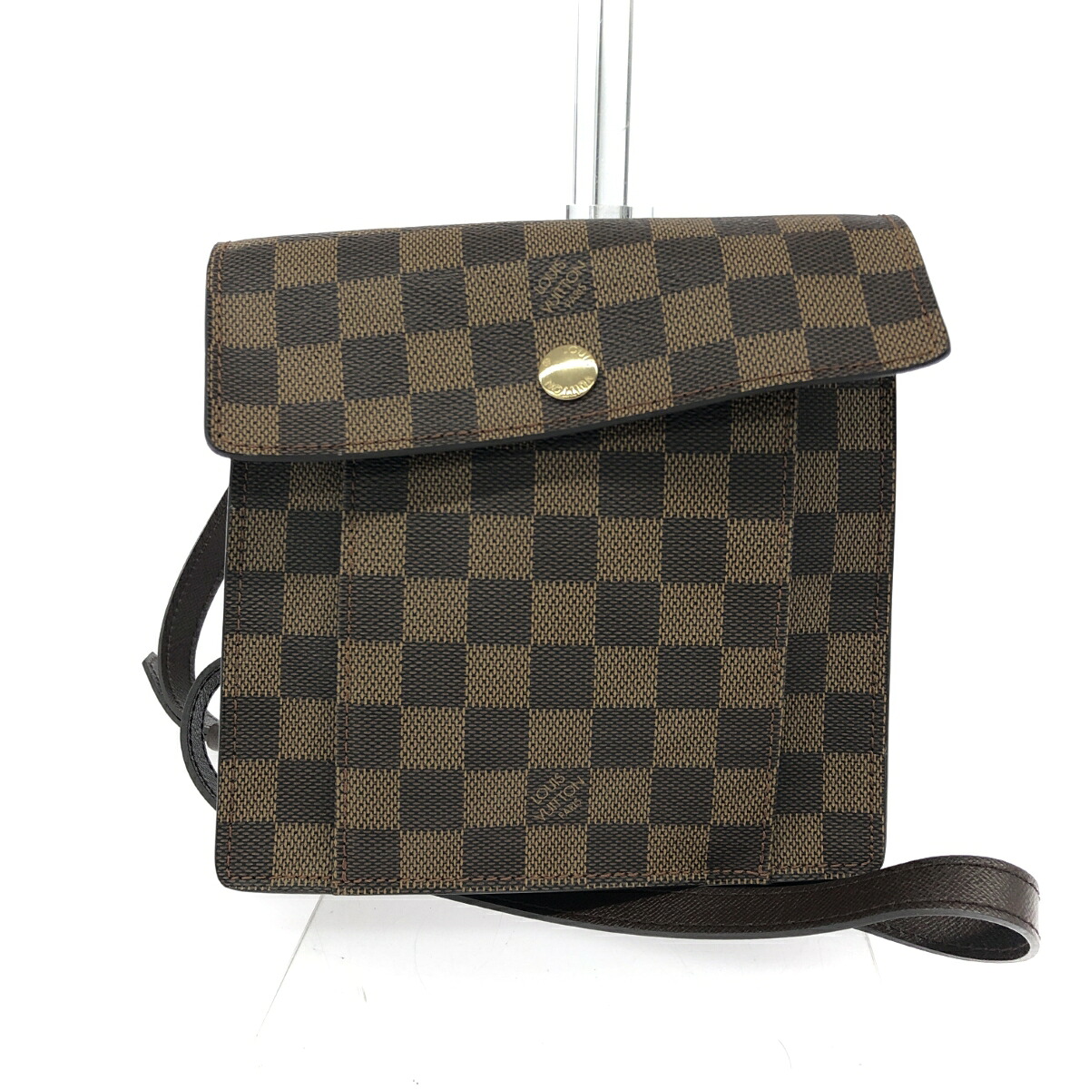 LOUIS VUITTON ルイヴィトン ピムリコ 思わしい  ダミエ/エベヌ N45272    【中古】 バッグ・小物・ブランド雑貨-ショルダーバッグ・メッセンジャーバッグ-男女兼用バッグ